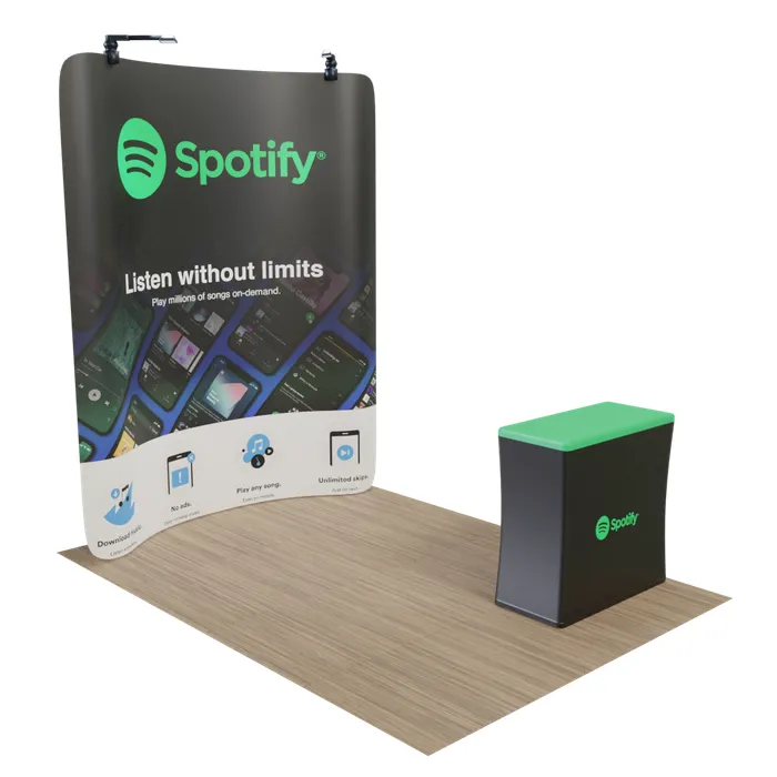 Zip Up Display Curved 8 ft 1