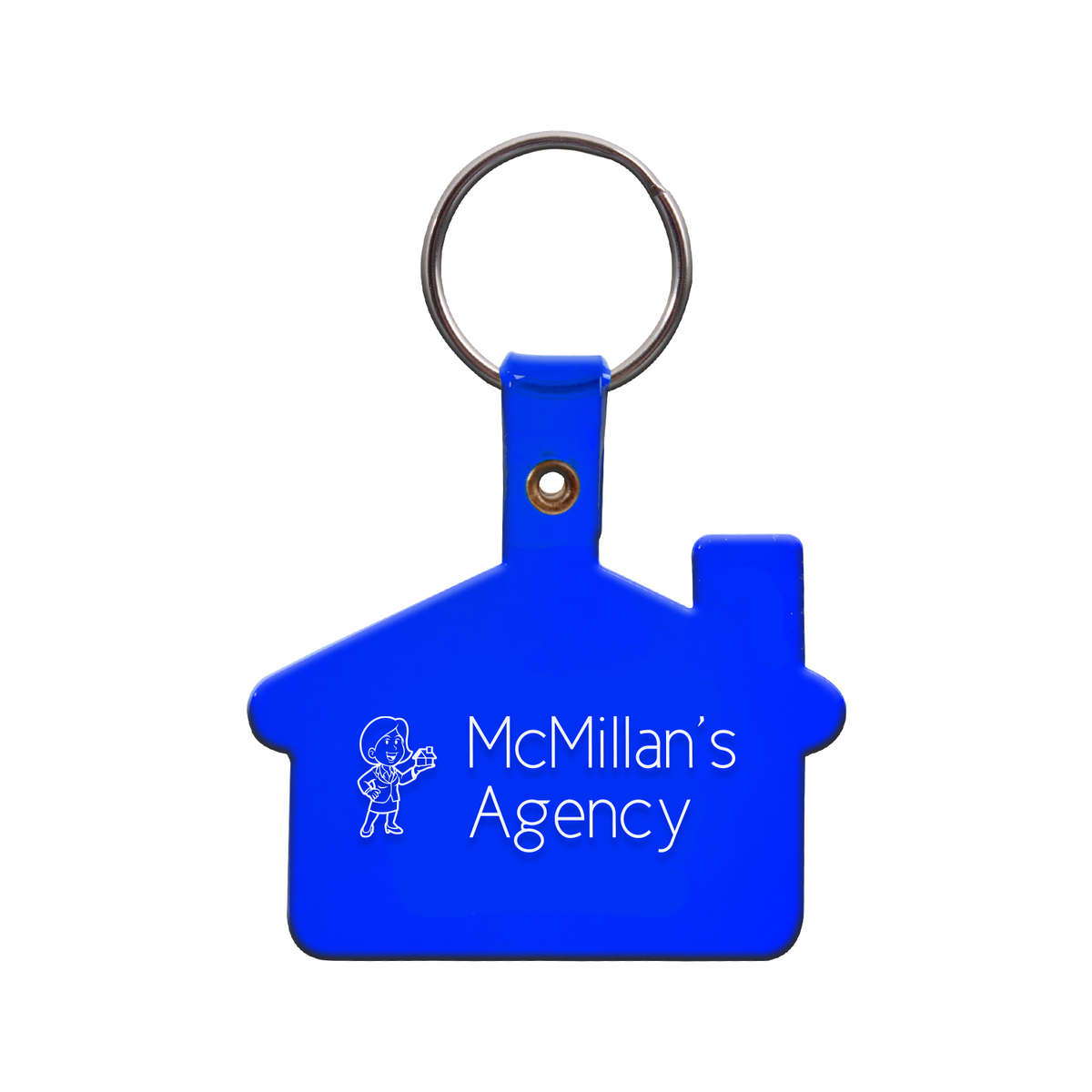 House Shaped Soft Plastic Key Tag 2