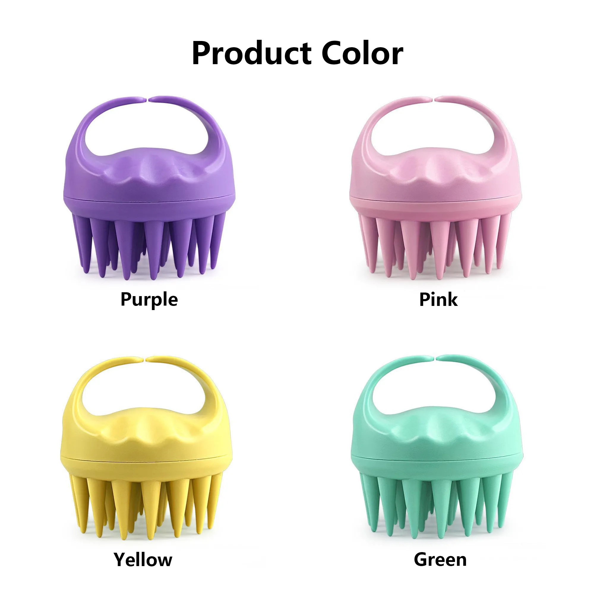 Silicone Hair Scrubbing Brush 8