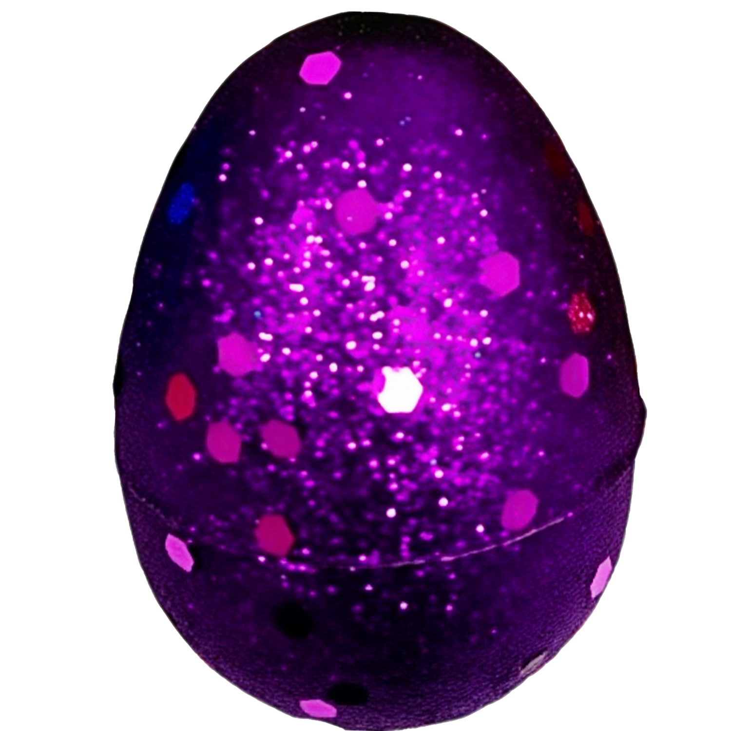 Glittered Fillable Plastic Easter Eggs 14