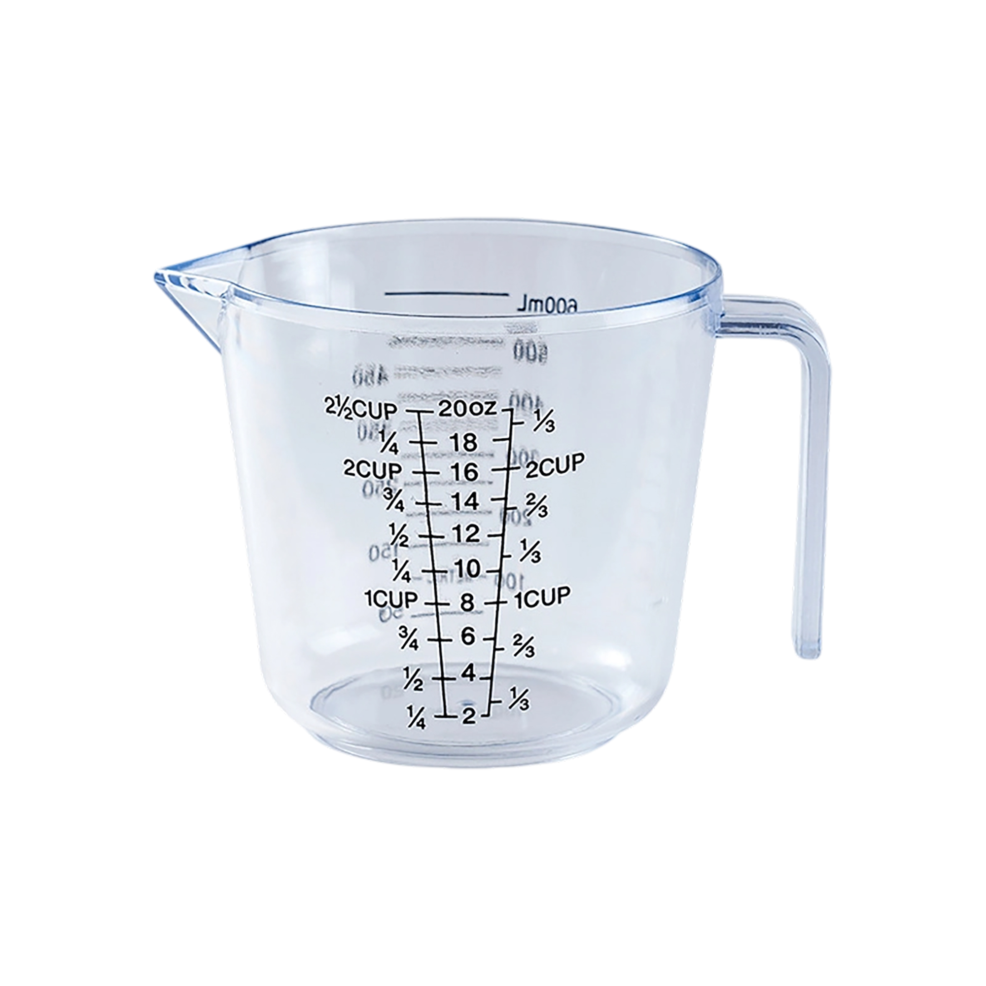 Plastic Kitchen Measuring Cup 20oz Capacity With Pour Spout 8