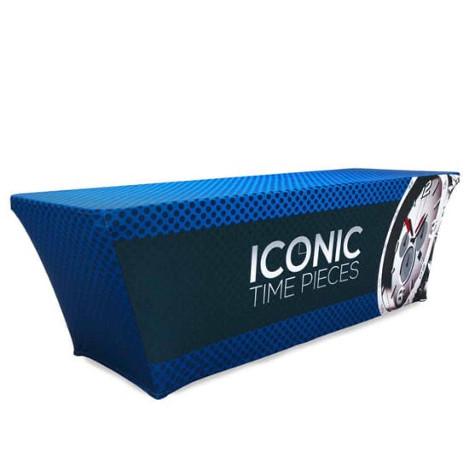 Custom 6ft Throw Dye Sublimated Stretch Table Cloth 4