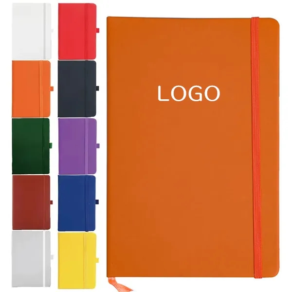 50 A6 PU Notebook with Strap Closure 2