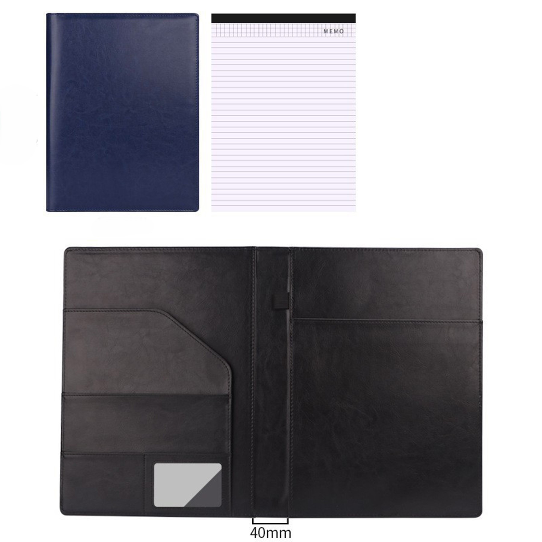 Leather Portfolio Organizer with Notepad 5