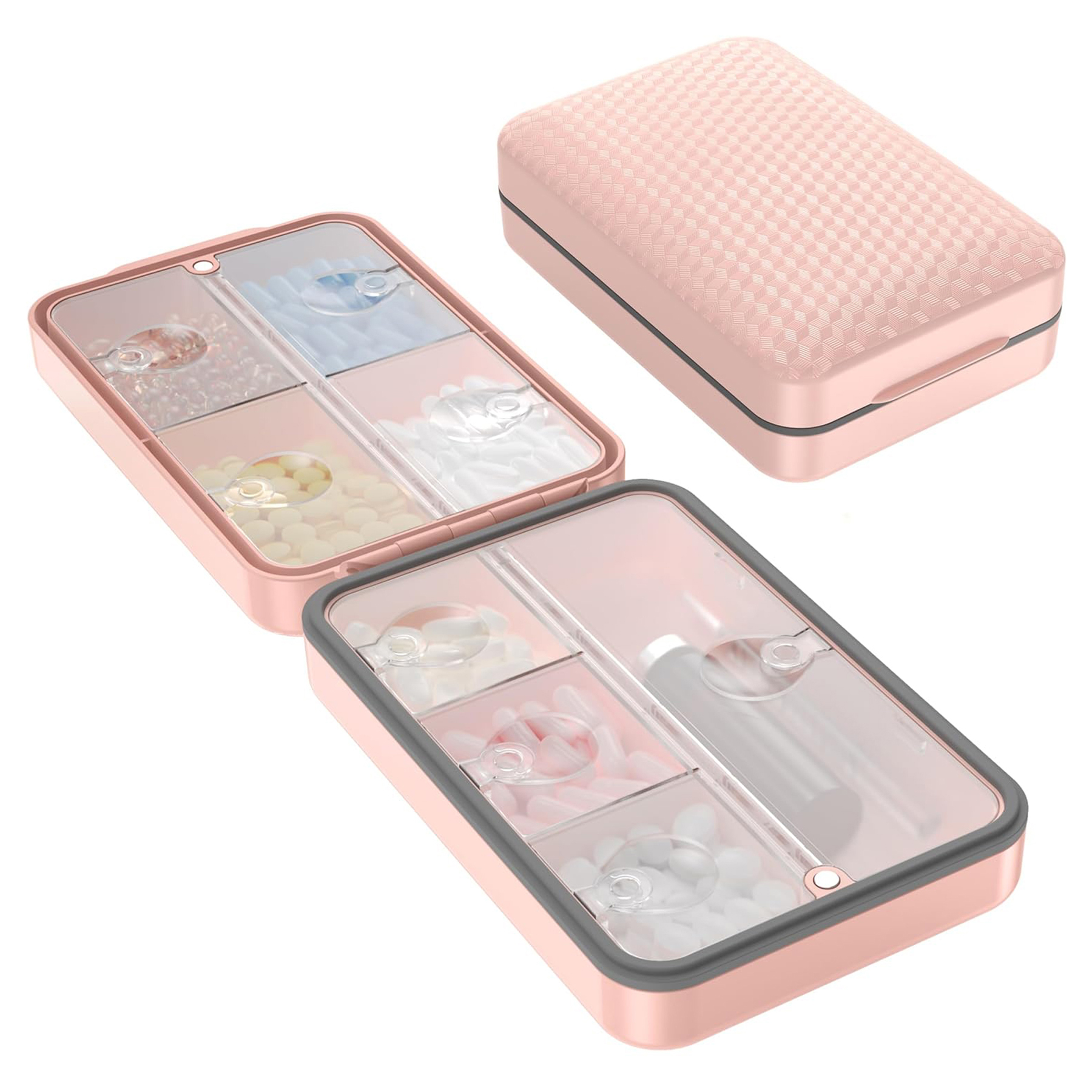 8 Compartment Portable Pill Organizer 4