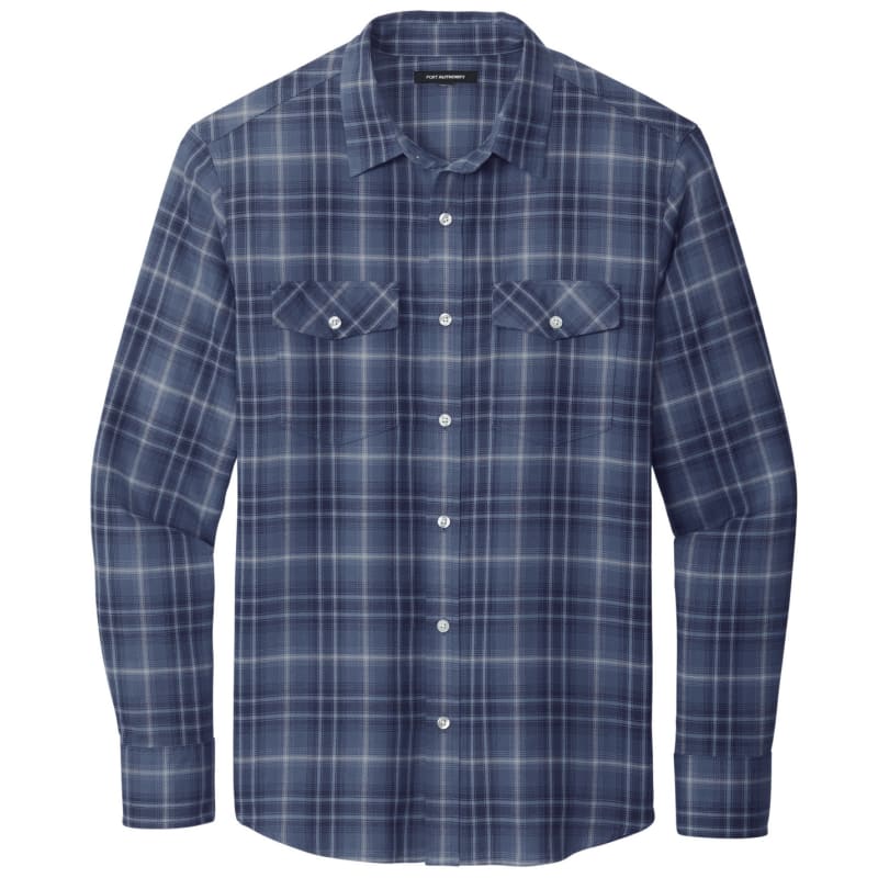 Port Authority Long Sleeve Ombre Plaid Shirt 15