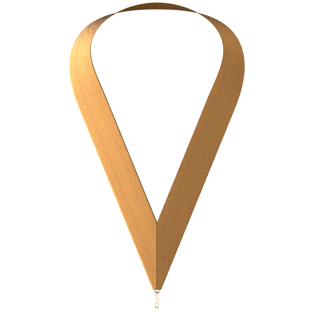 1-1/2" x 34" Metallic Bronze Neckband w/ Quick Clip 2