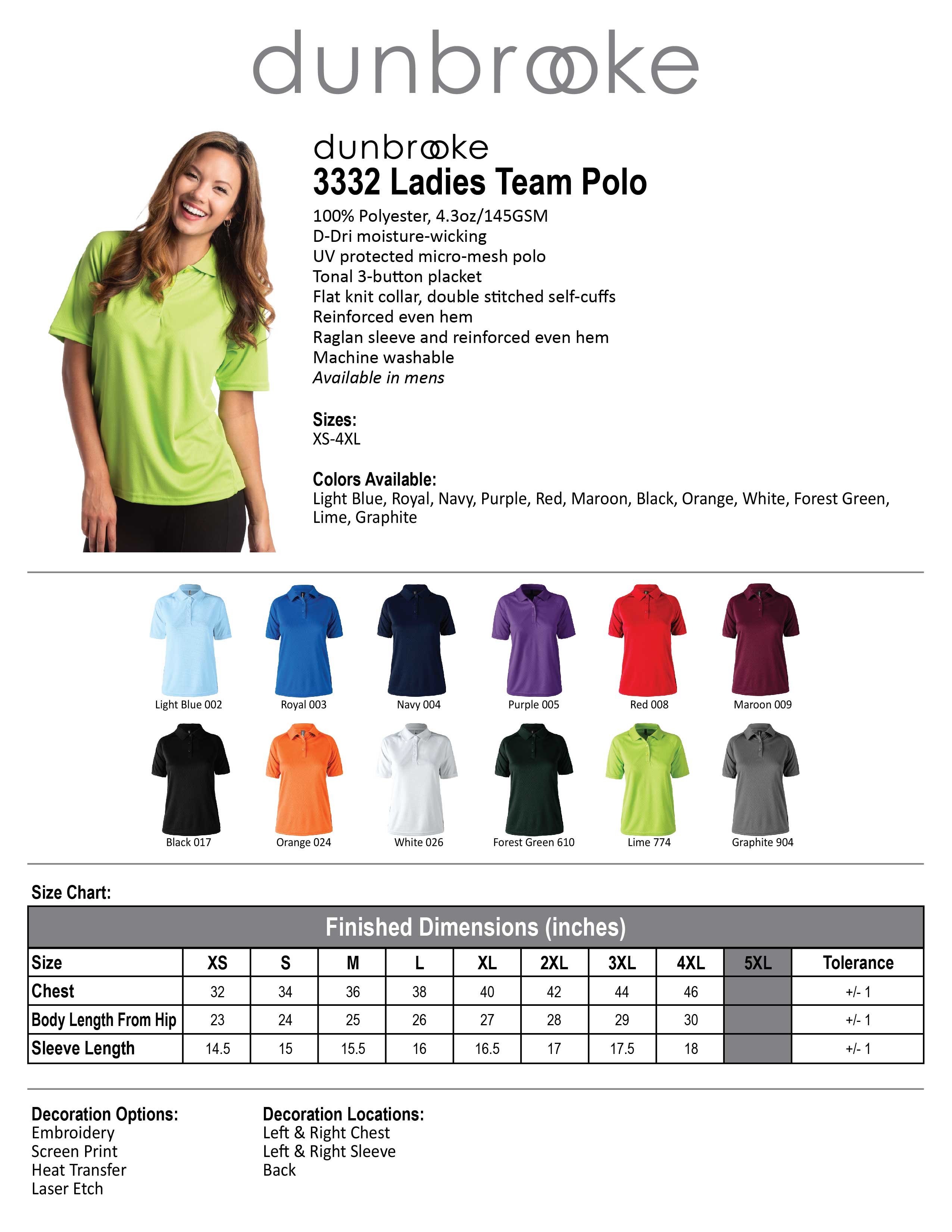 Ladies Team Polo 12