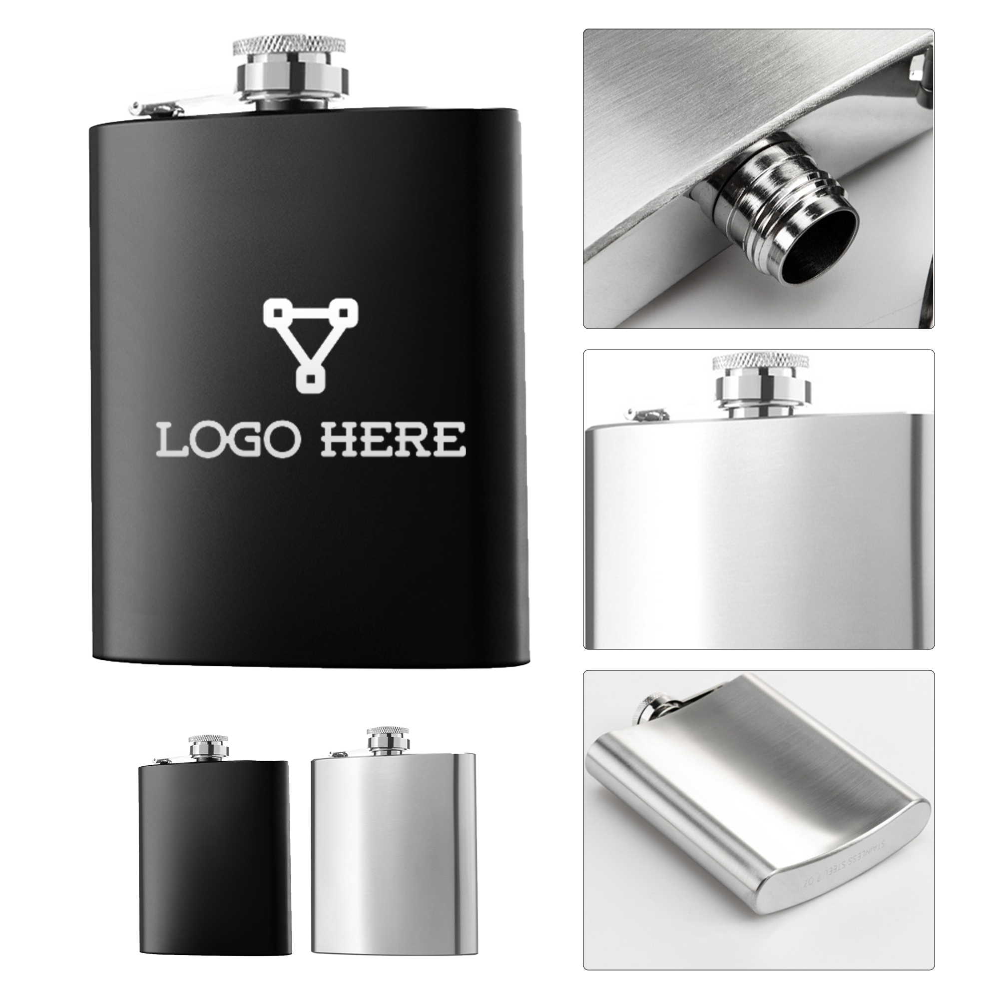 Stainless Steel Wine Jug, custom water bottle with logo imprint 2