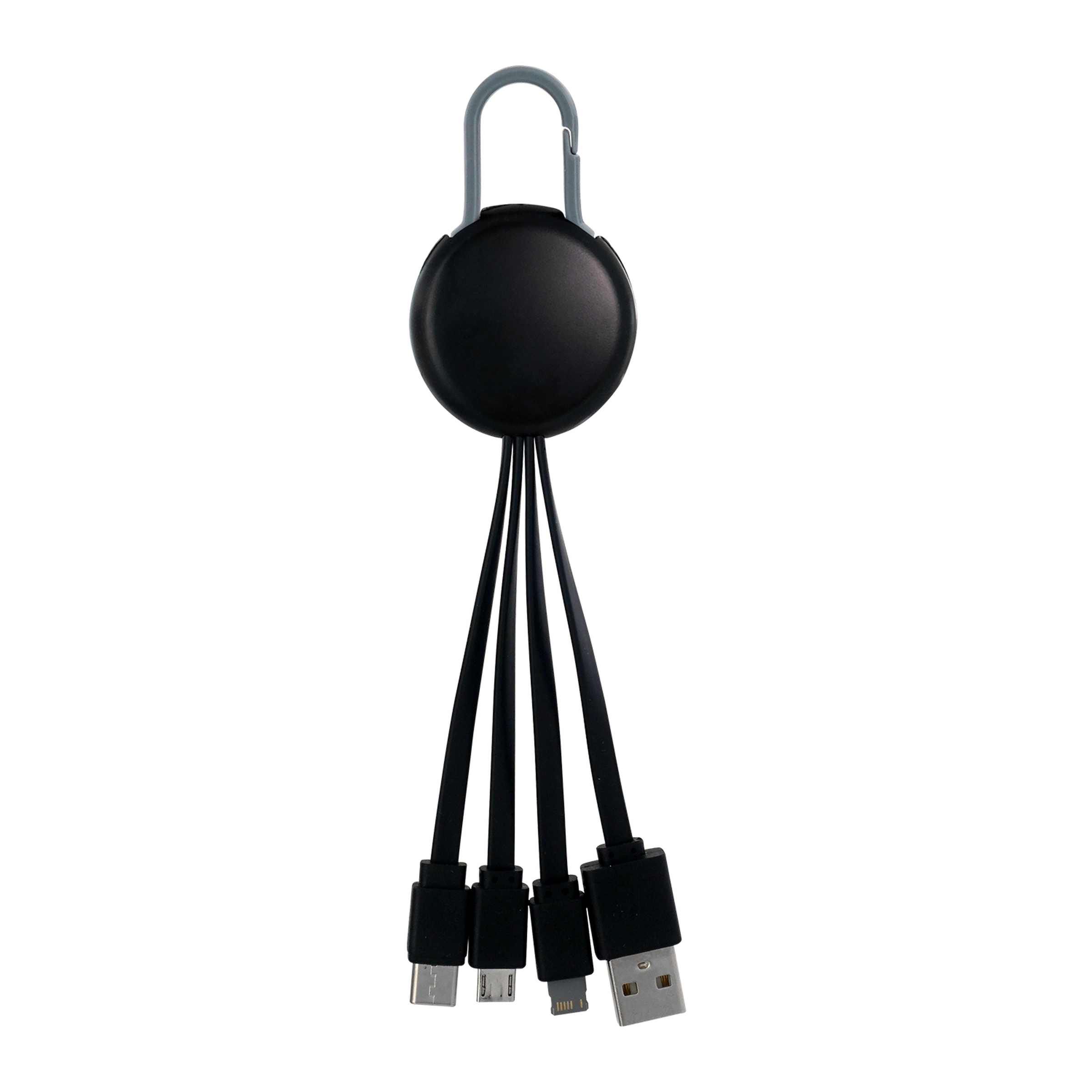 BLACK COLORFUL CLIP 3 IN 1 CHARGING CABLE 14