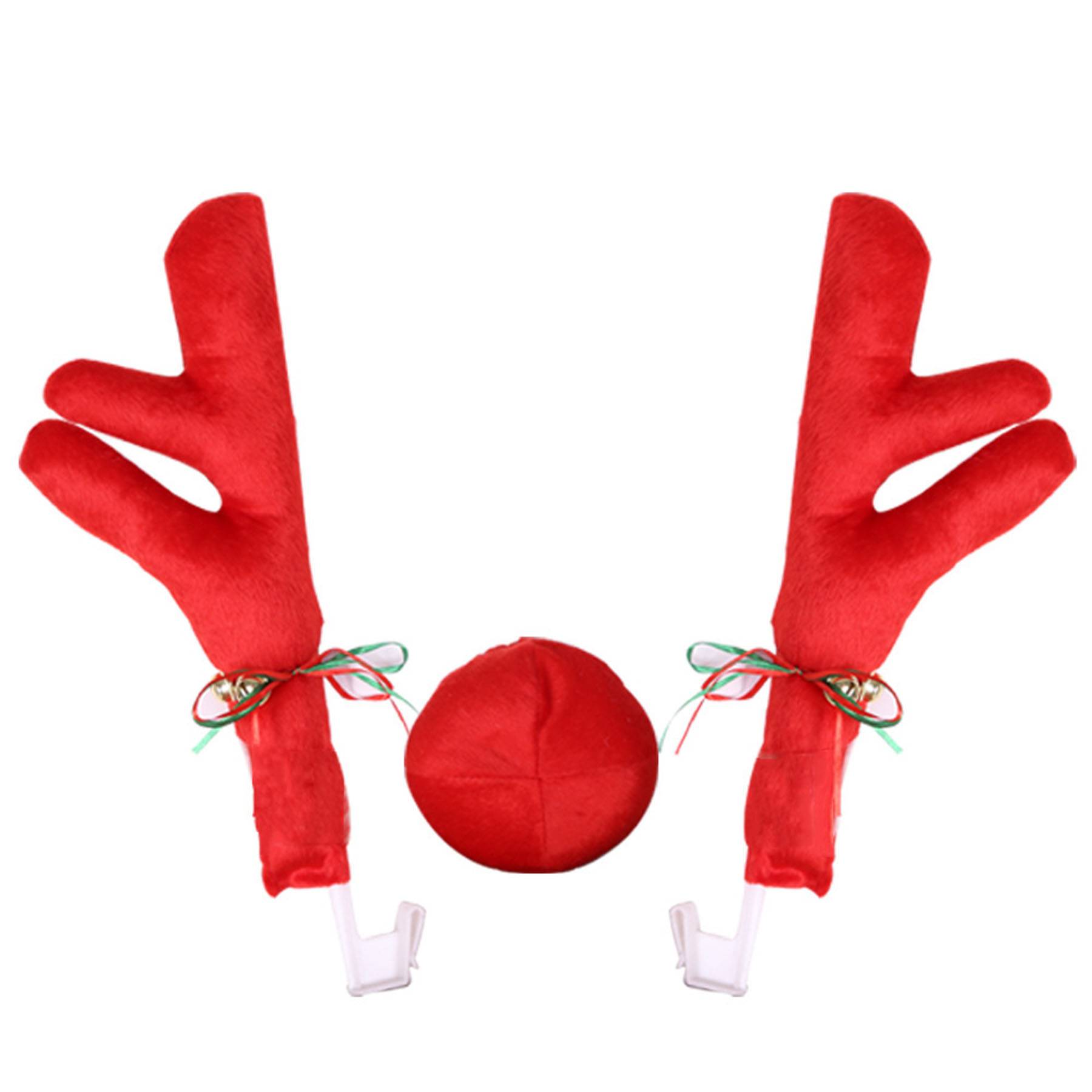 Christmas car decorated with antlers 5