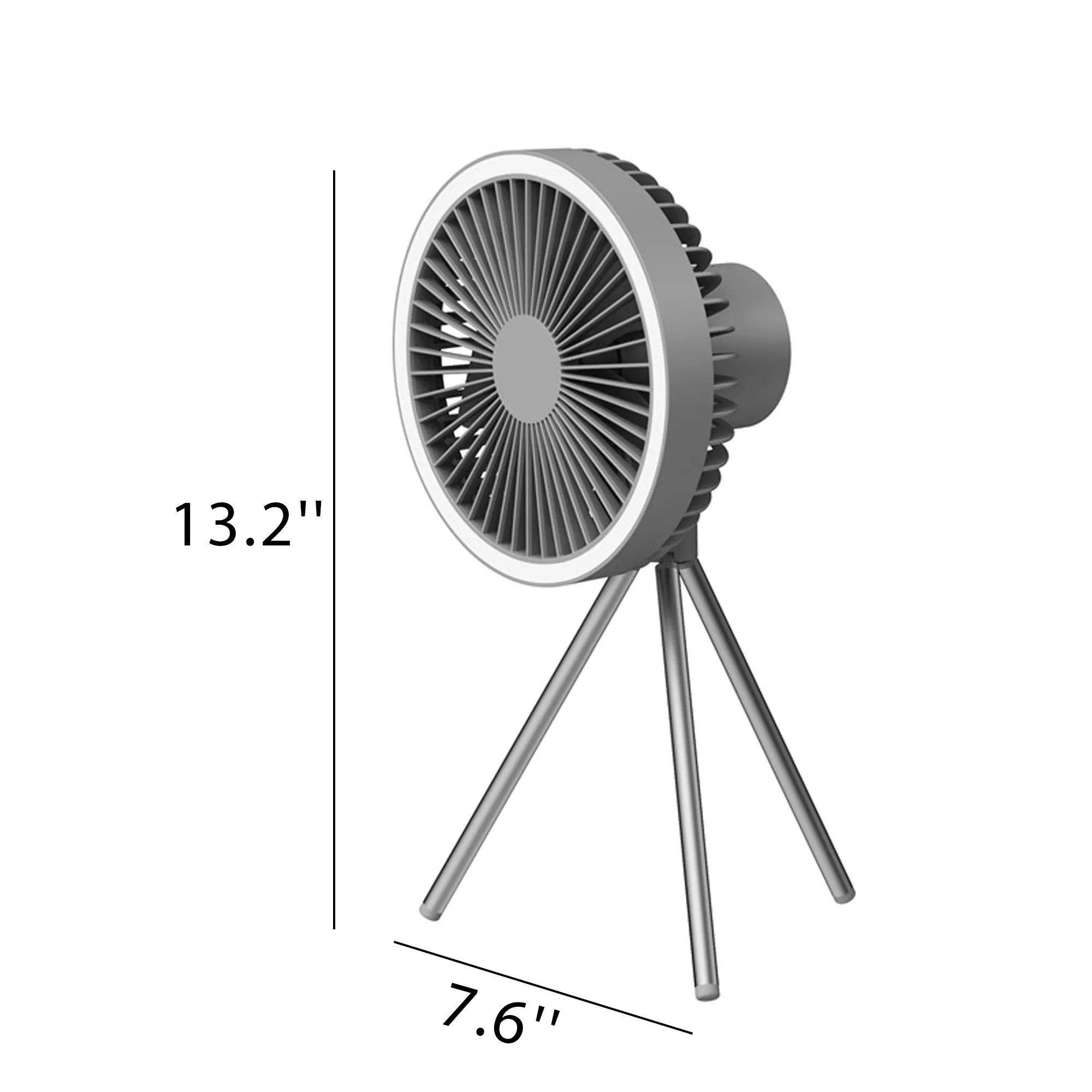 Camping Outdoor Fan With LED Lighting 4