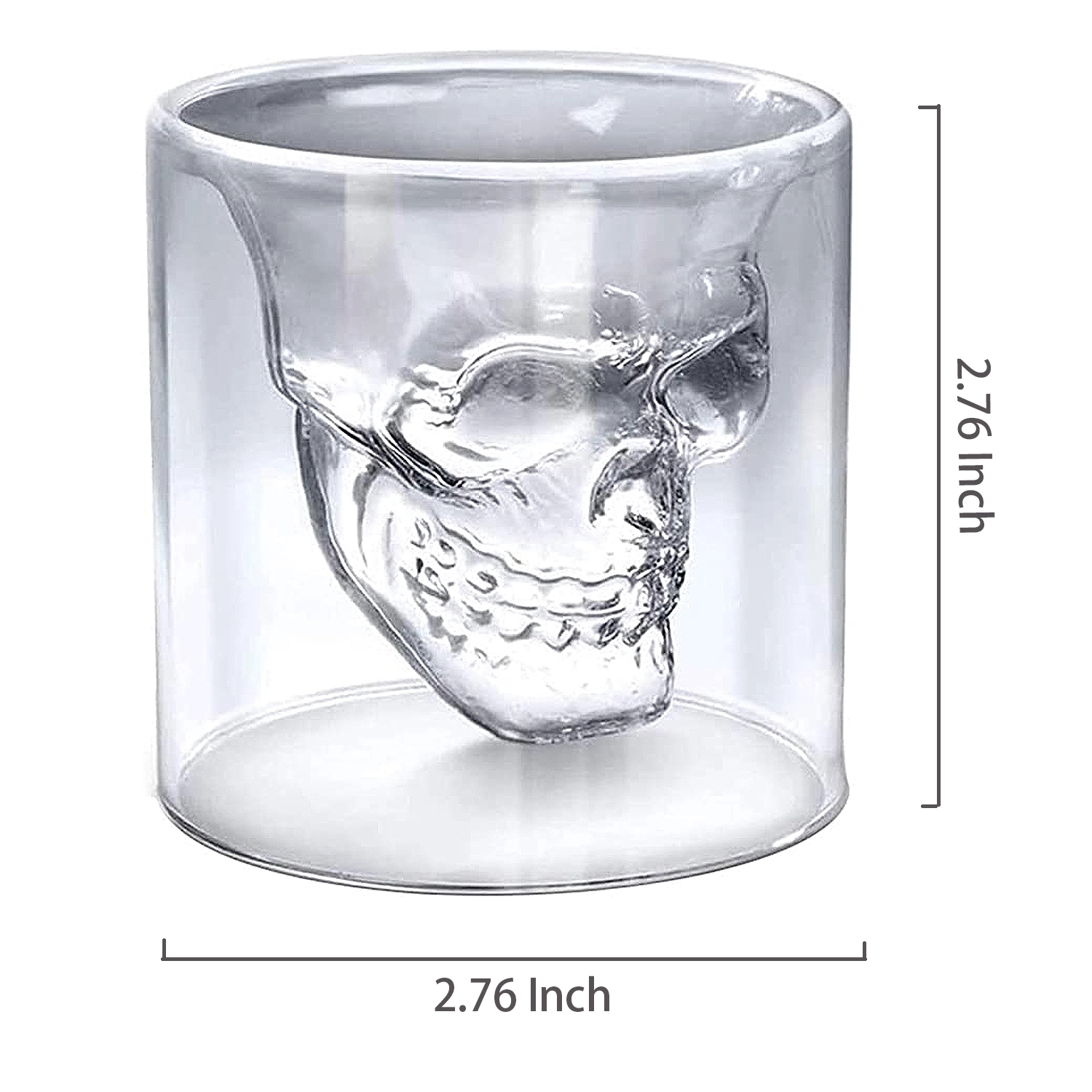 2.54 Oz Creative Skull Cup 3