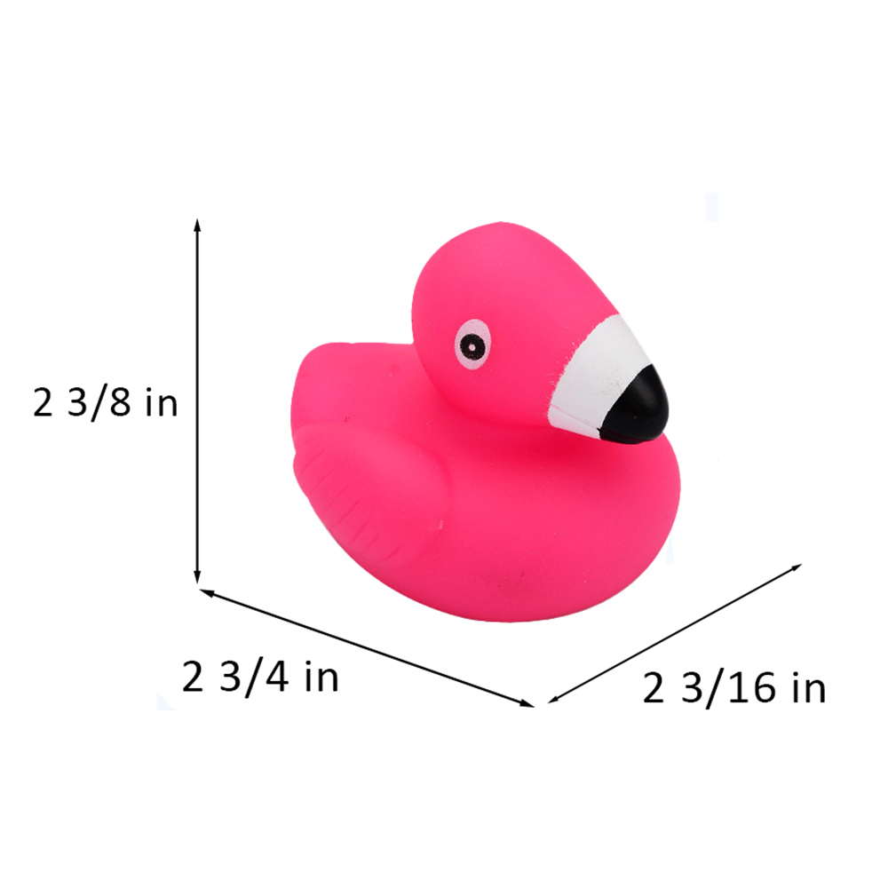 Cartoon Flamingo Kids Bath Water Play Vinyl Toy 5