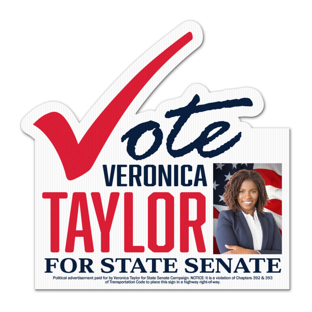 Vote Sign Yard Sign, Full Color
