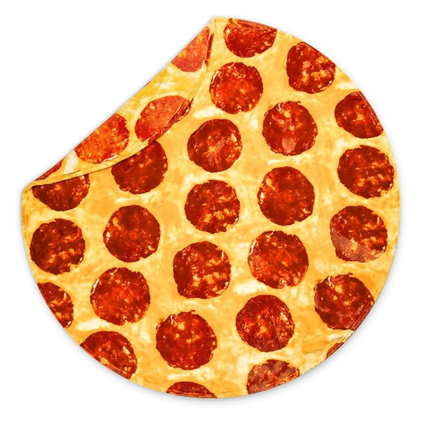 71"Round Novelty Pizza Blanket for Teens & Adults 4