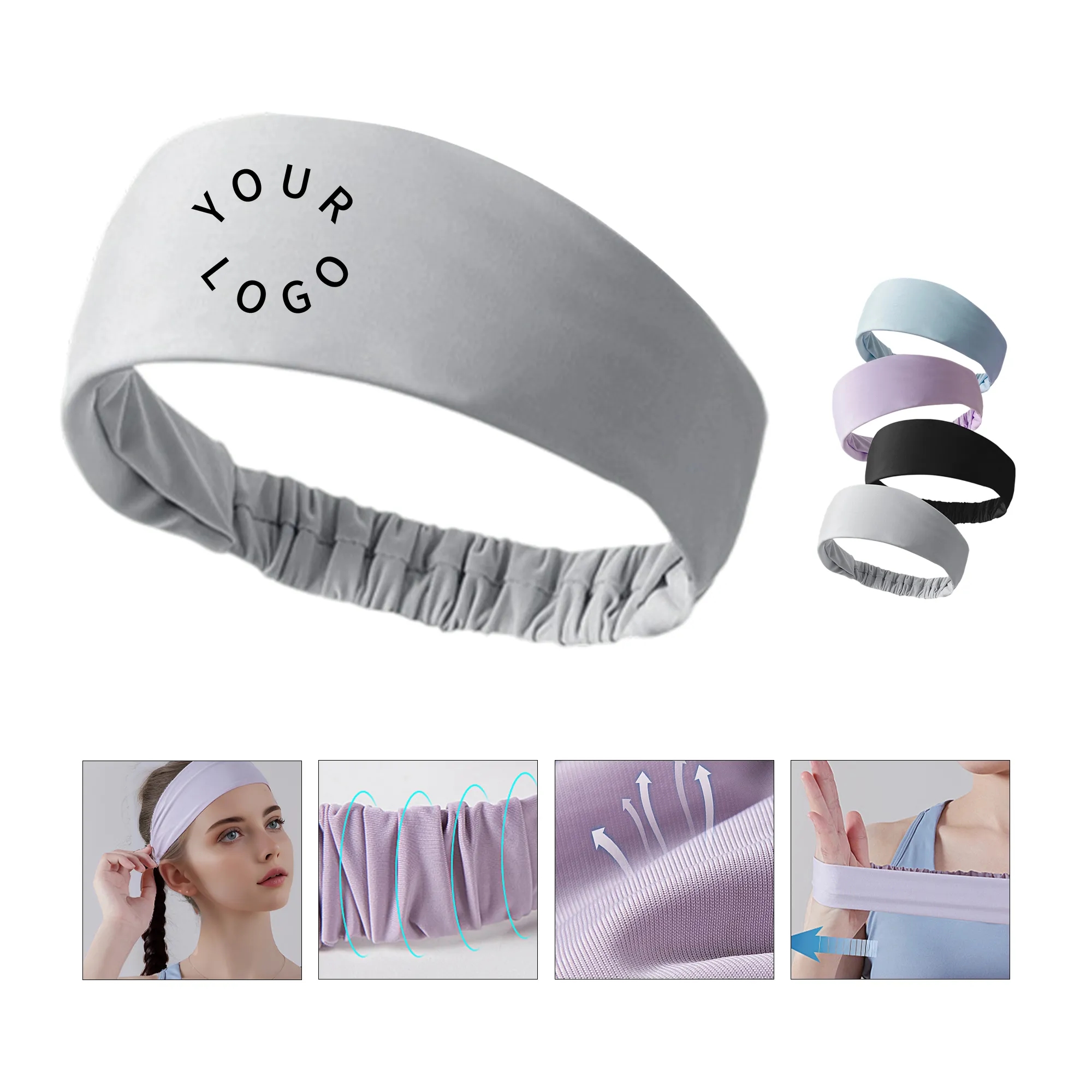 Quick-Dry Headband for Workouts and Outdoor Activities 4