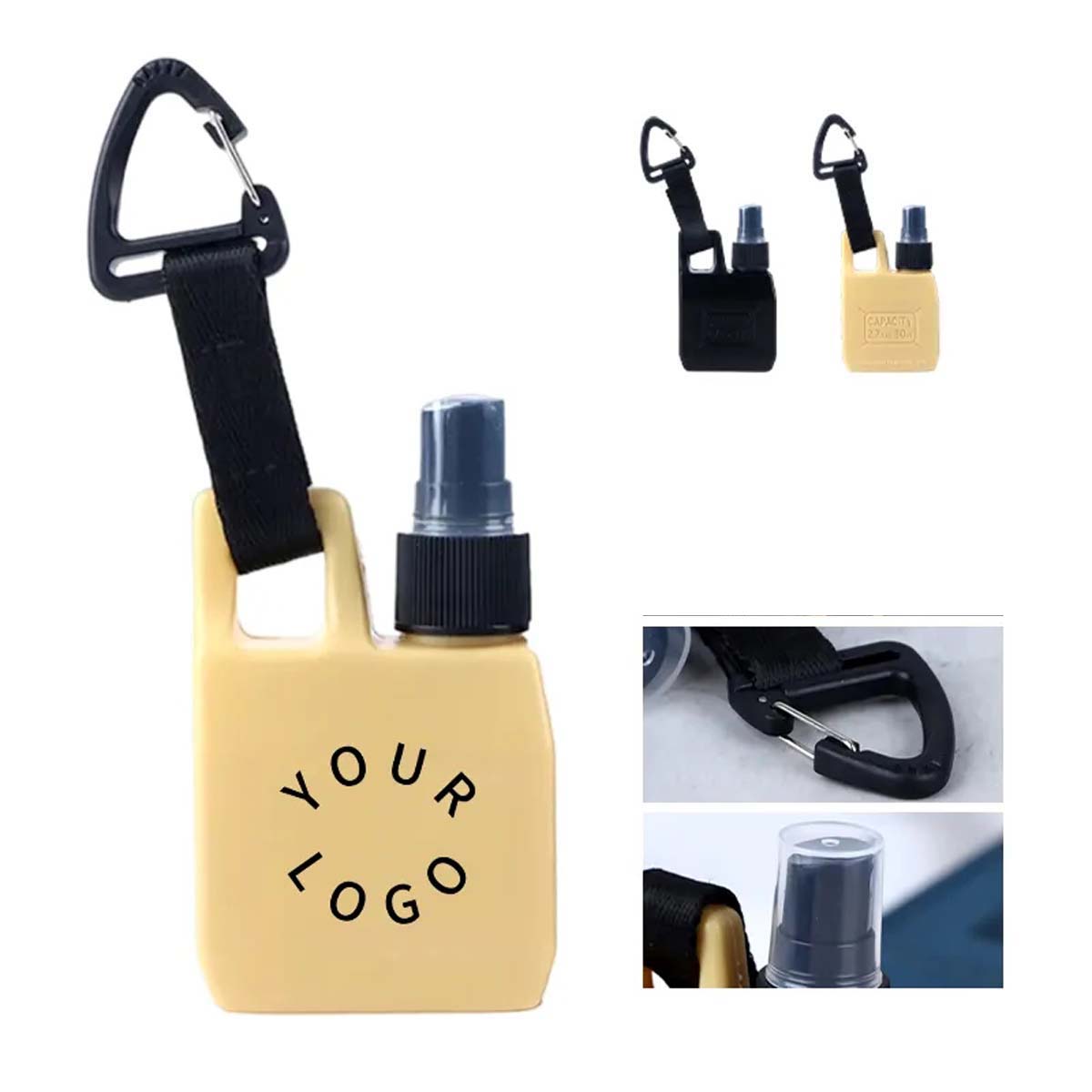 Plastic Spray Bottle with Carabiner Clip 4