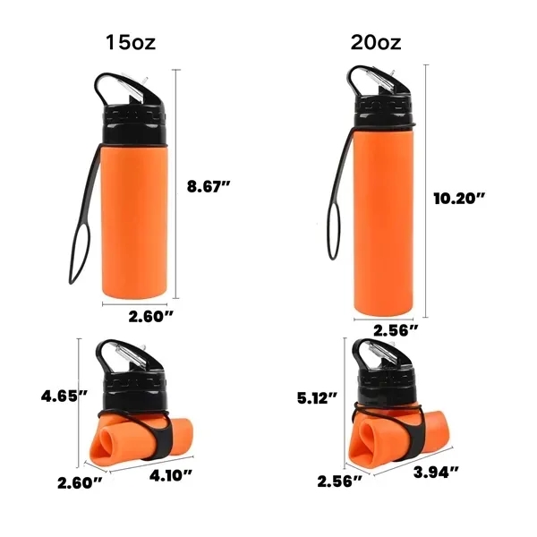 Folding Silicone Water Cup - Sports Drinkware 2