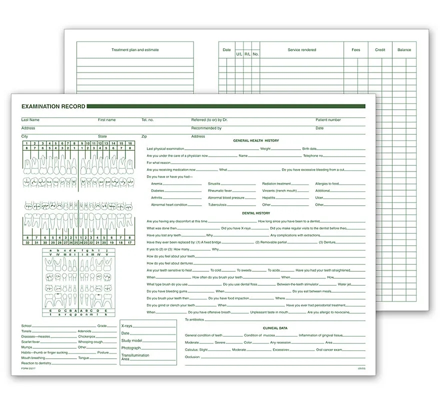 Dental General Examination Records 2