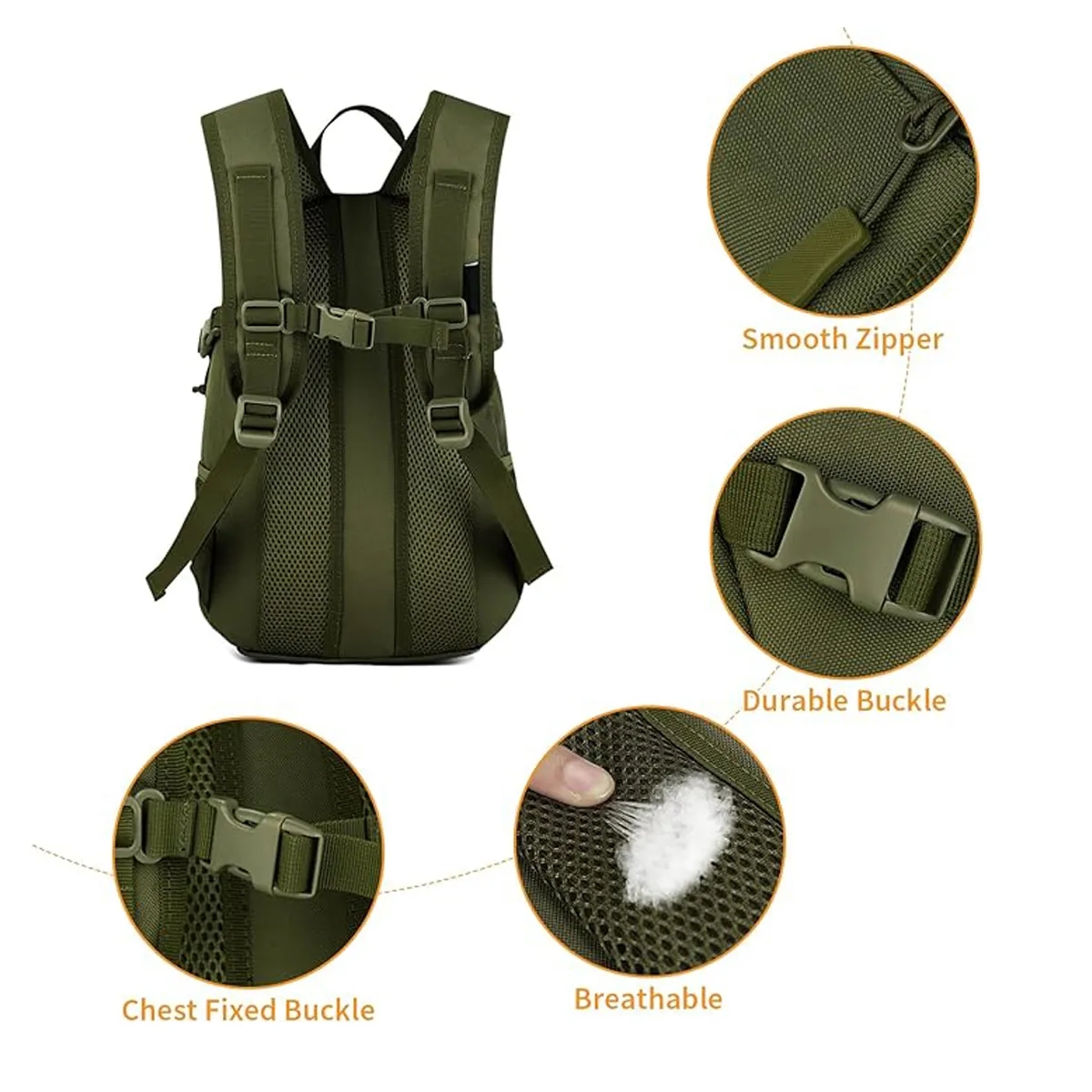 10L/20L Mini Daypack Military MOLLE Backpack 2