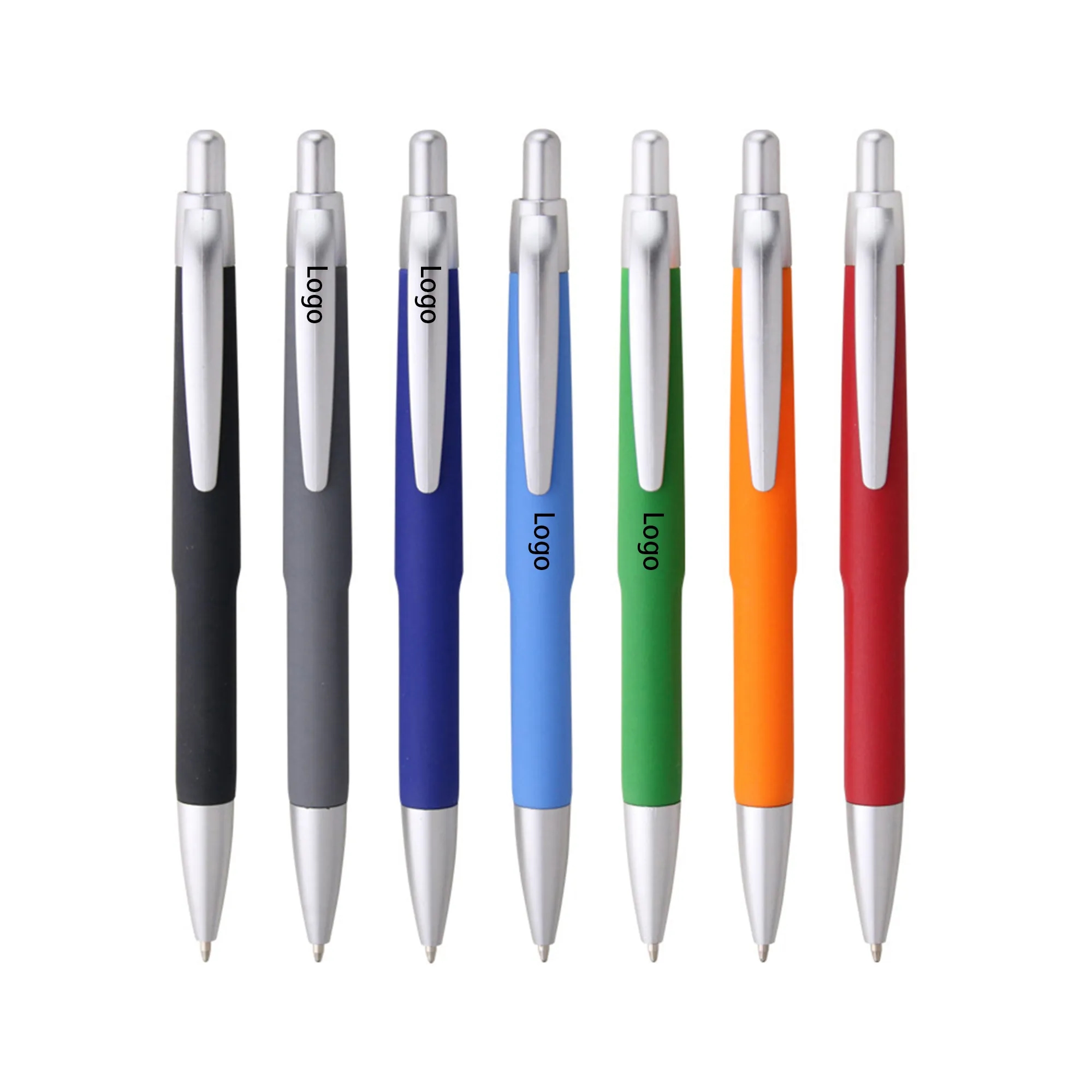 MOQ 20pcs 0.5mm Black Spray Glue Press Ballpoint Pen 2