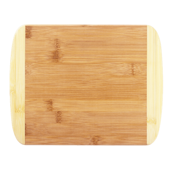 Two-Tone Bamboo Cutting Board 11" x 8-3/4" 3