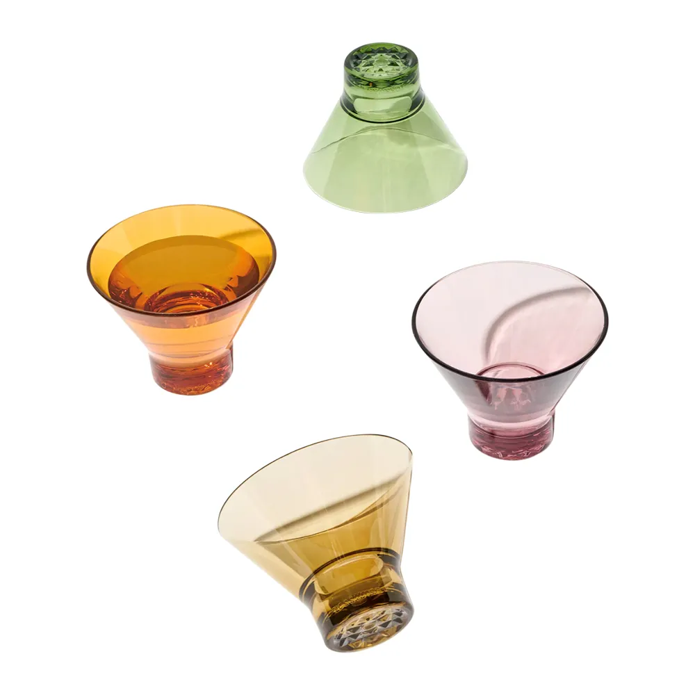 8oz. MS Plastic Stemless Martini Glass 5