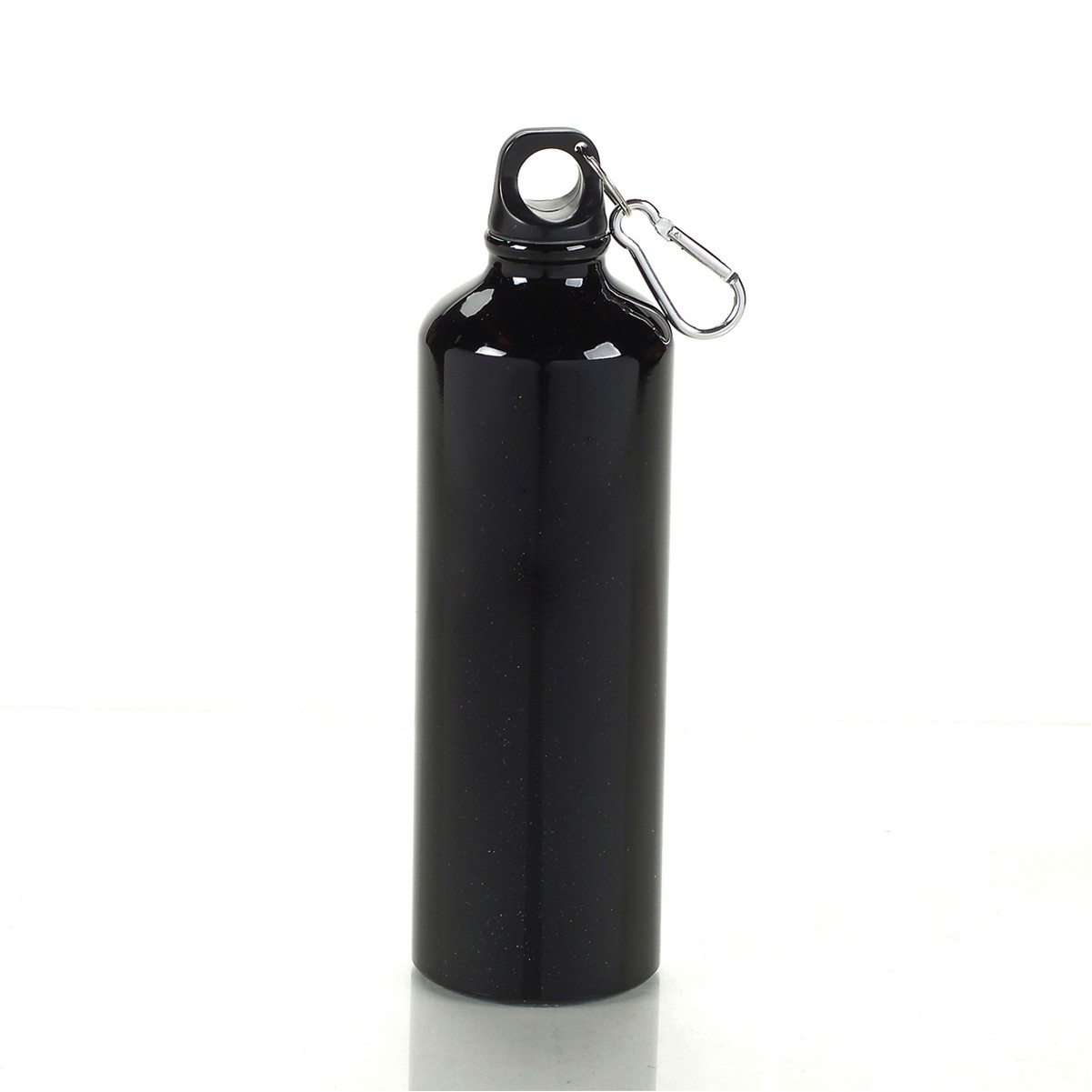 750ml Aluminum Sport Bottle With Carabiner Clip - 25 Oz., custom water bottle with logo imprint 3