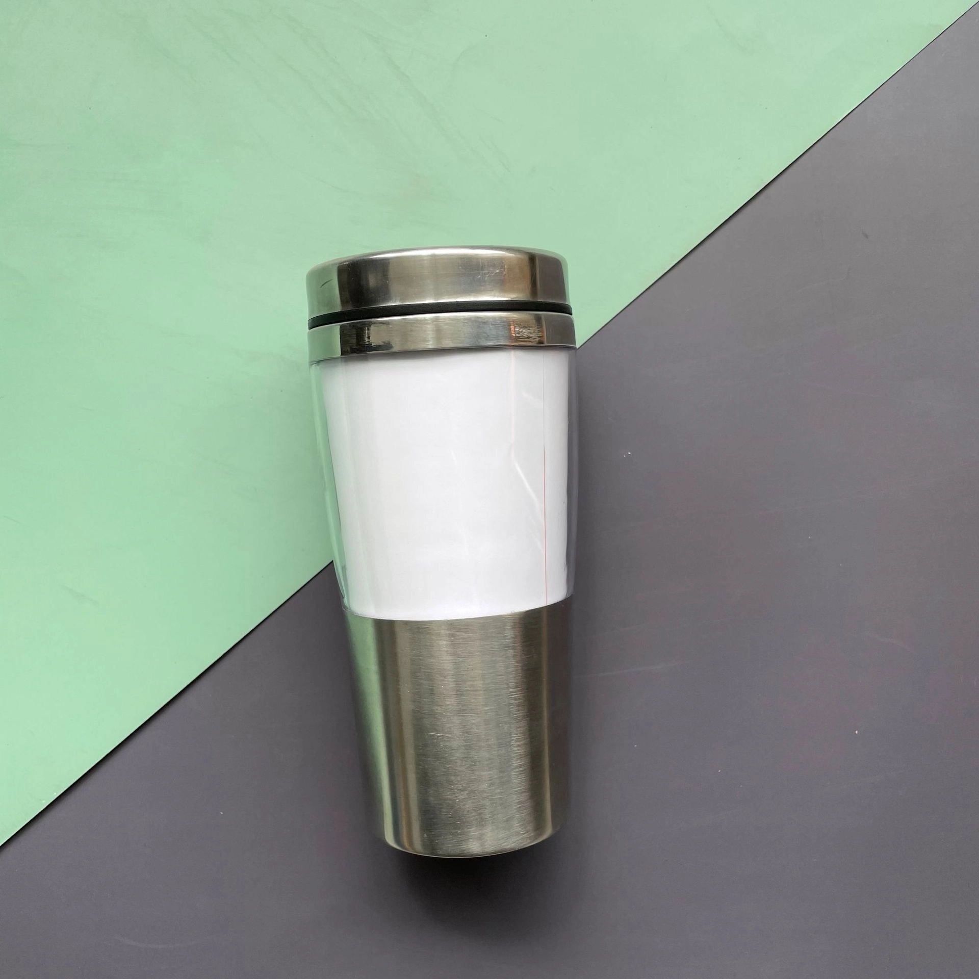 Stainless steel double beer mug 2