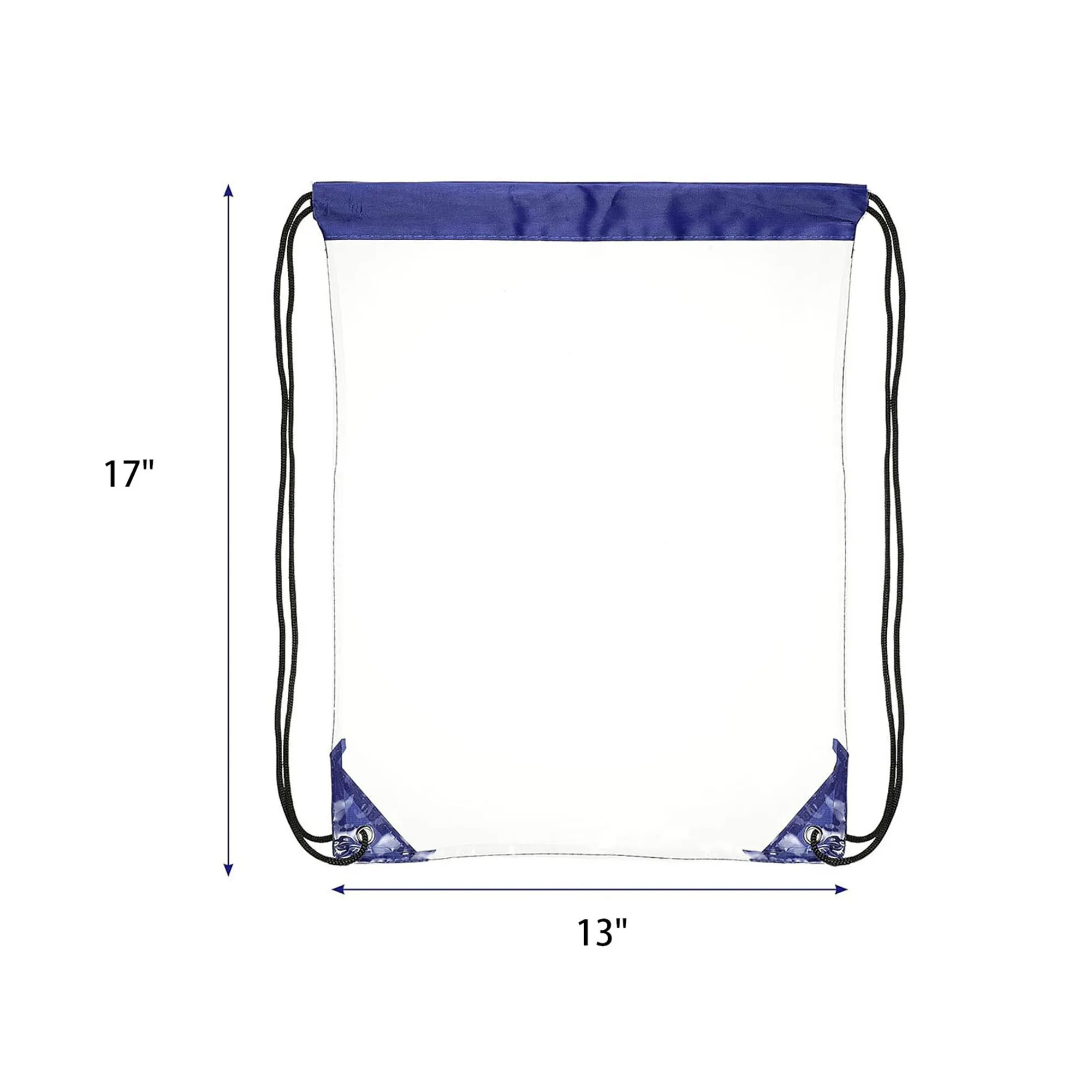 Waterproof Clear Plastic Drawstring Backpack 3