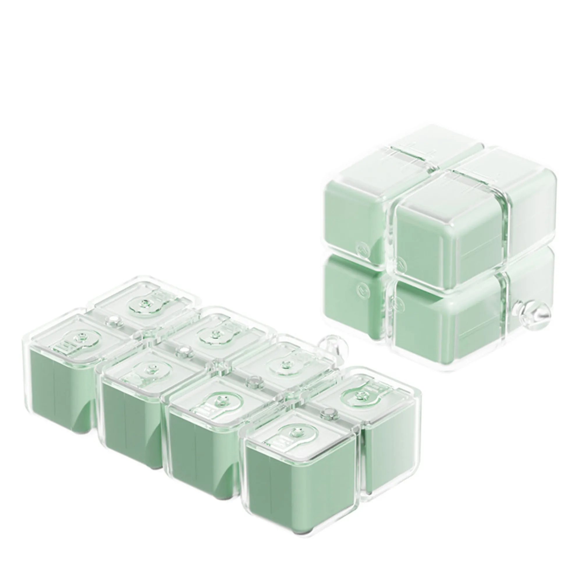 ABS Pill Organizer Cube With Lanyard 3