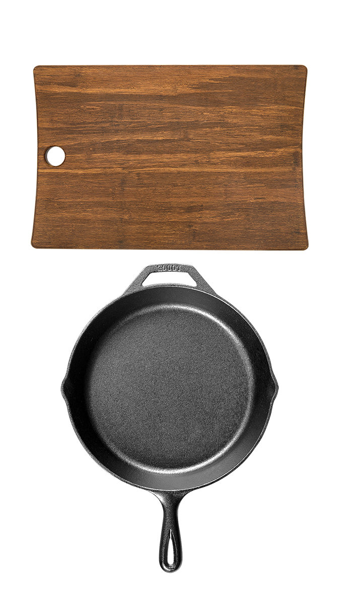 Lodge® 10.25" Cast Iron / Woodland Board Gift Set 6