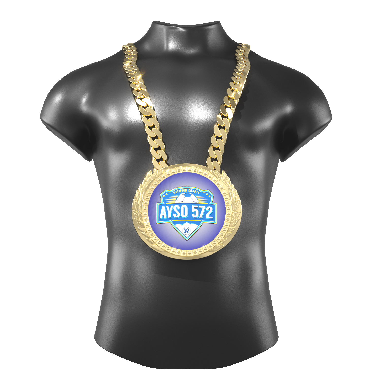 Express Vibraprint® Lite Champ Chain Medal w/ Plastic Chain 14