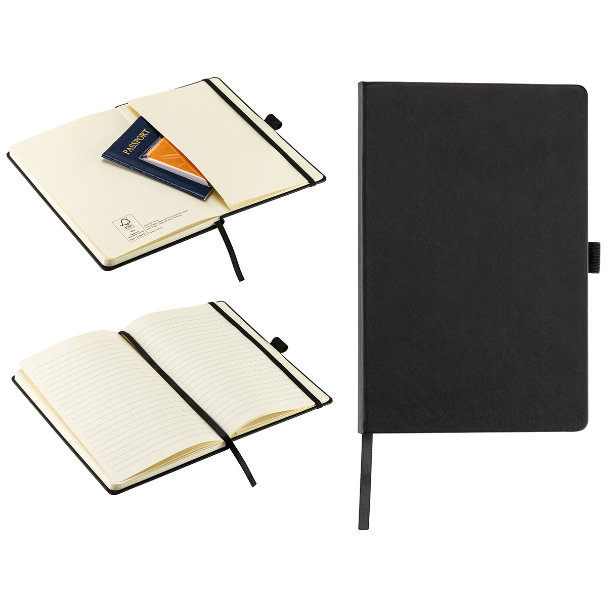 Elan Hardcover Journal with Pen Loop and Inner Pocket 34