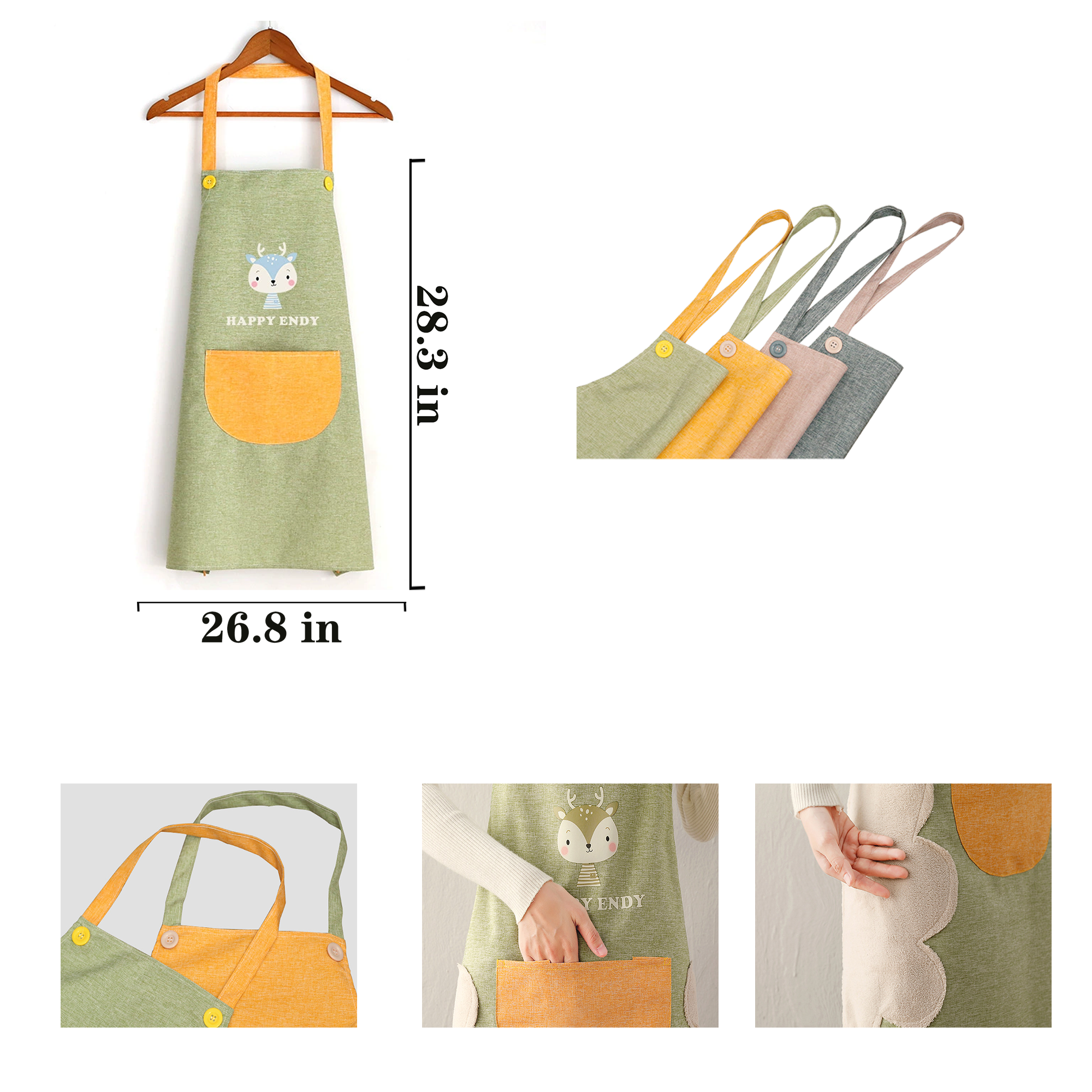Customizable Energetic Pure Cotton Apron 2