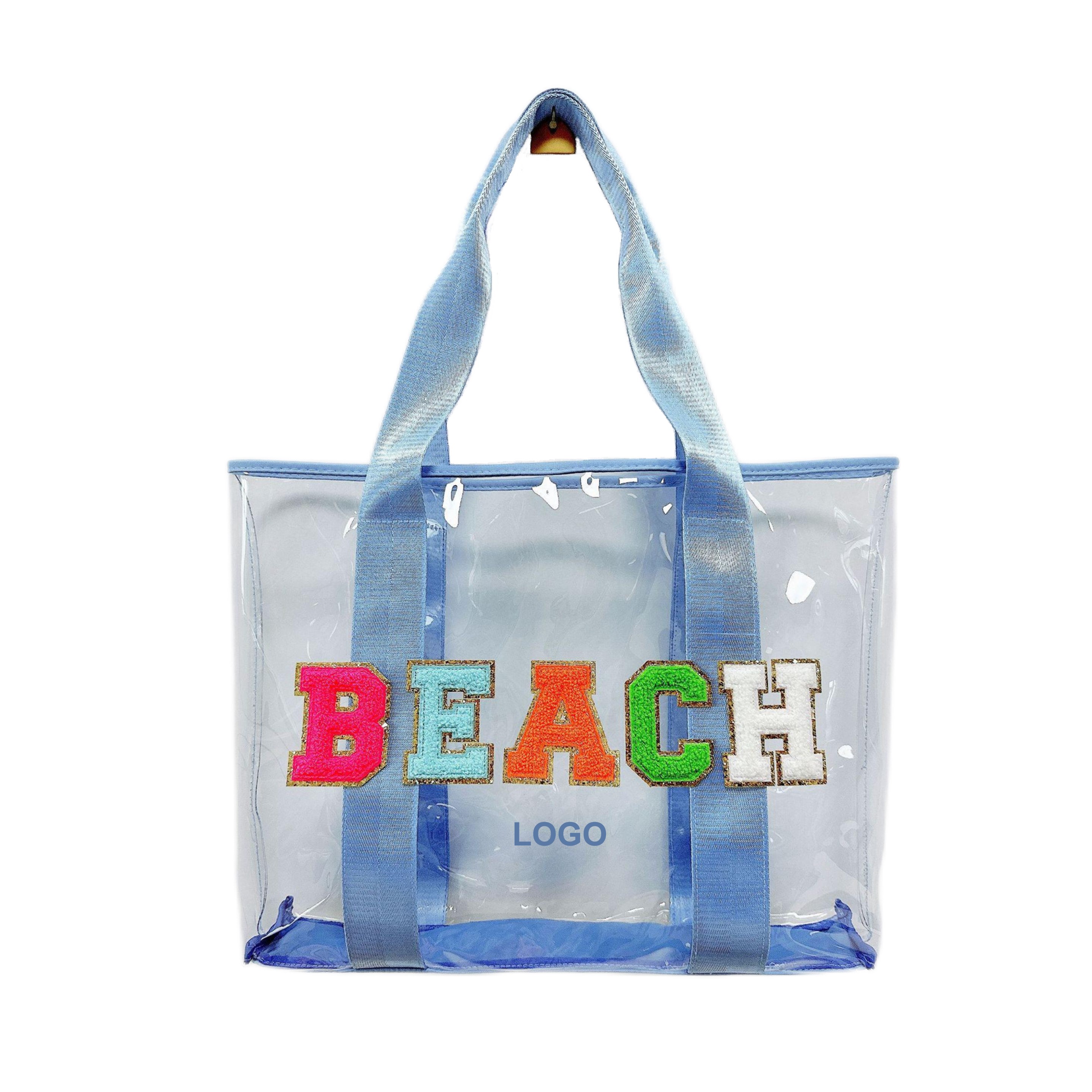 Large Chenille Letter Tote Bag (direct import) 3