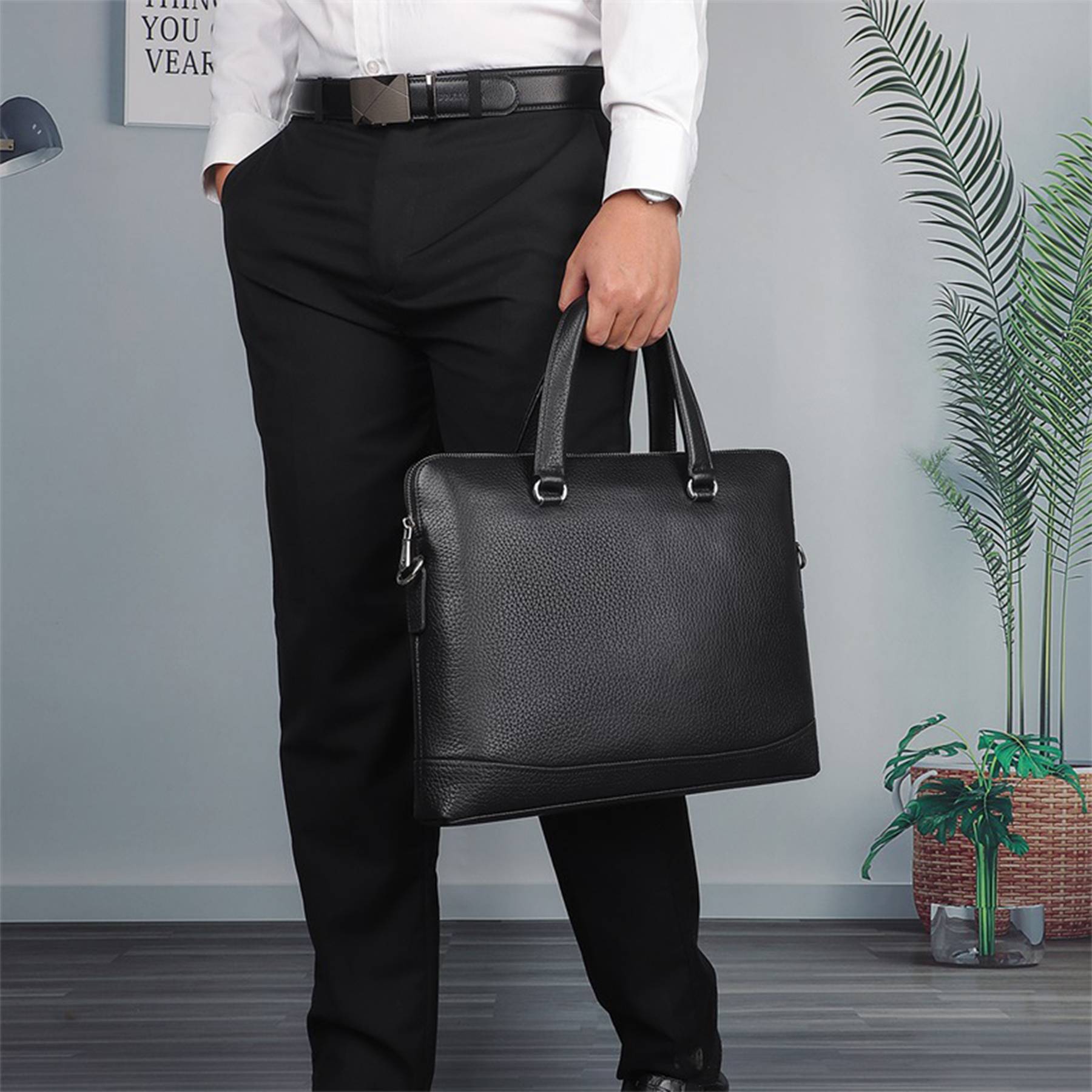 Leather Waterproof Messenger Bags for man 3