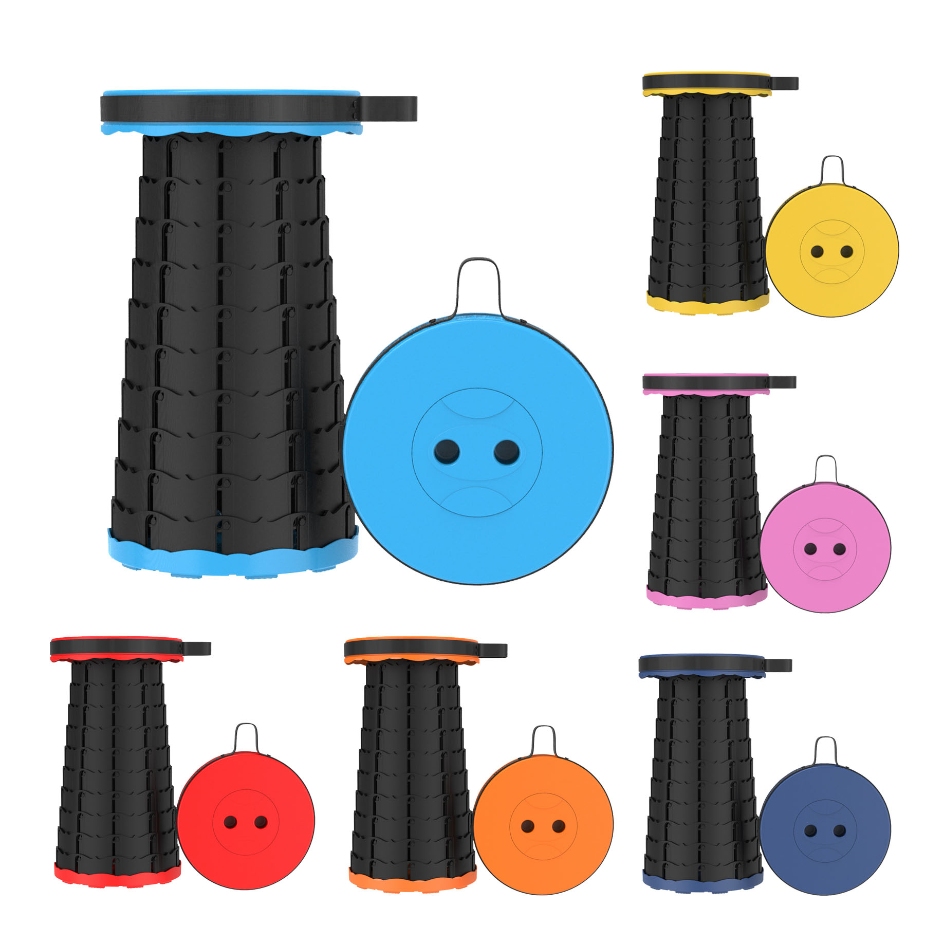 Portable Telescoping Folding Stool 2