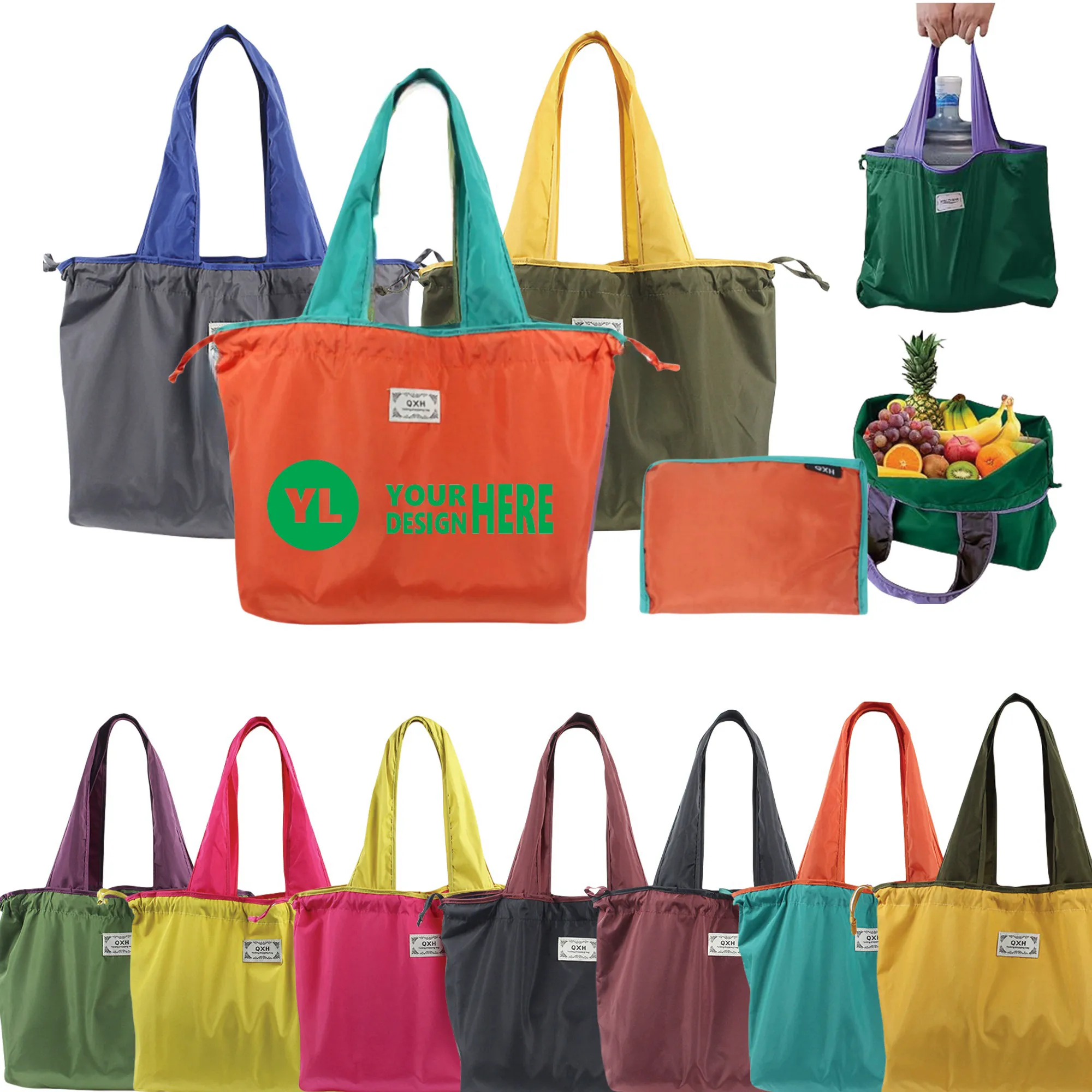 Oxford Cloth Portable Folding Shopping Bag 3