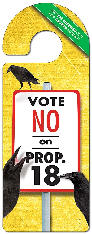 Political Door Hanger - 4x10.5 Laminated - Round Handle - 14 pt. 3