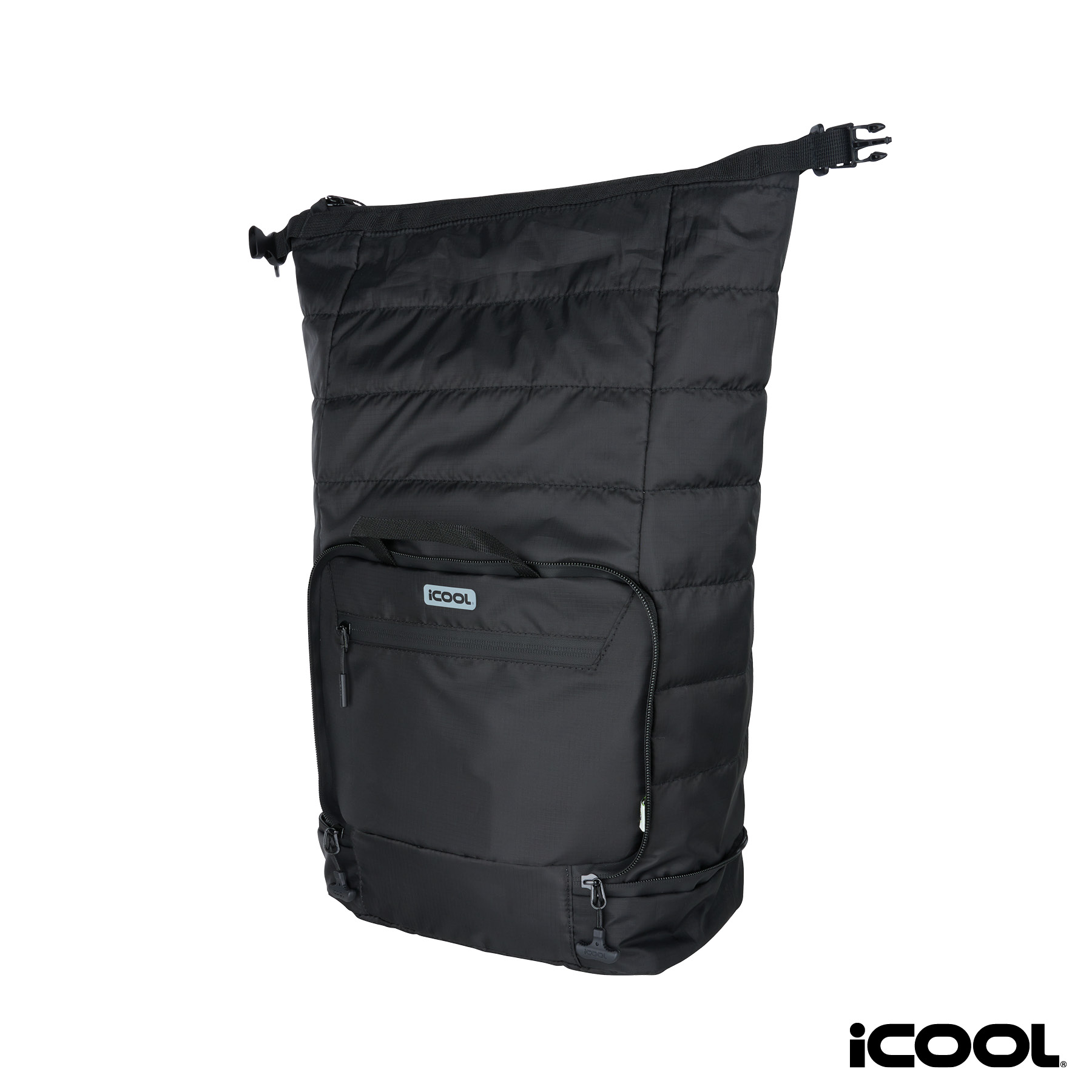 iCOOL® Rockvale Repreve® Packable Puffer 24-Can Backpack Cooler 20