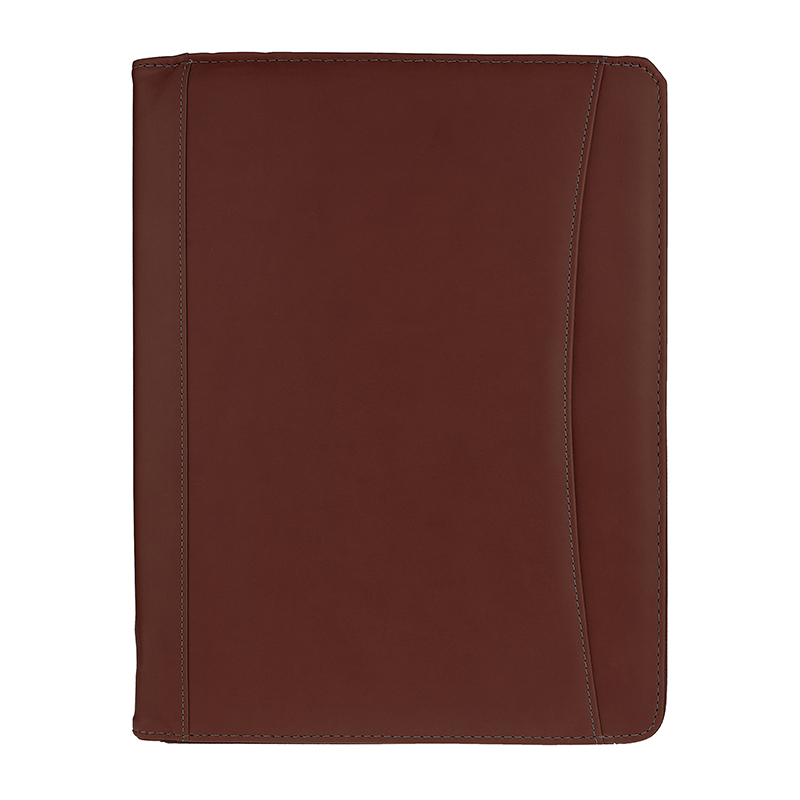 8.5" x 11" Zippered Marin PU Leather Portfolio 6