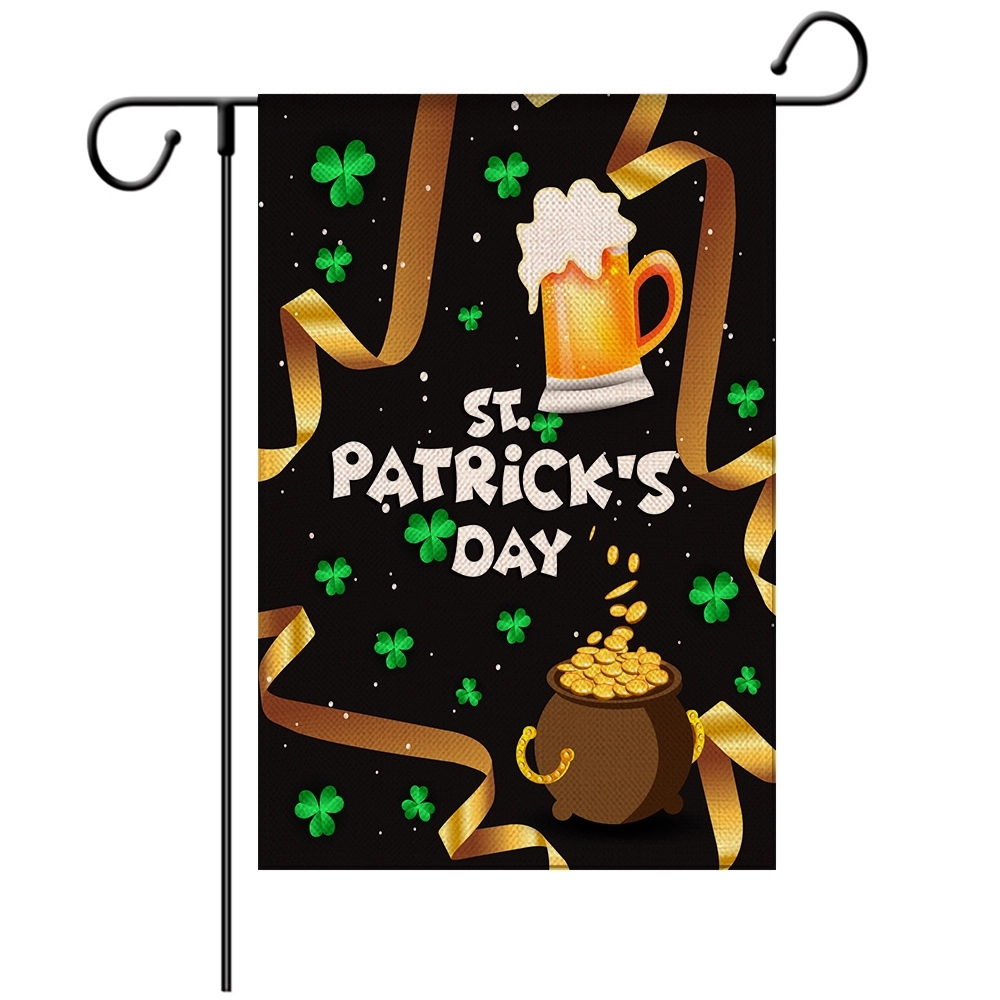 Happy St Patricks Day House Garden Flags 4