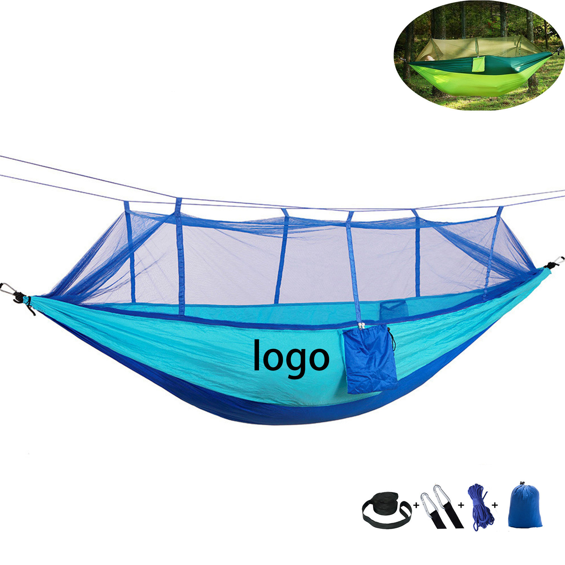 Outdoor Hammock with Mosquito Net 2