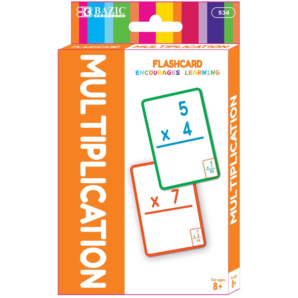 Multiplication Flashcards - 24 Cards/Pack 2