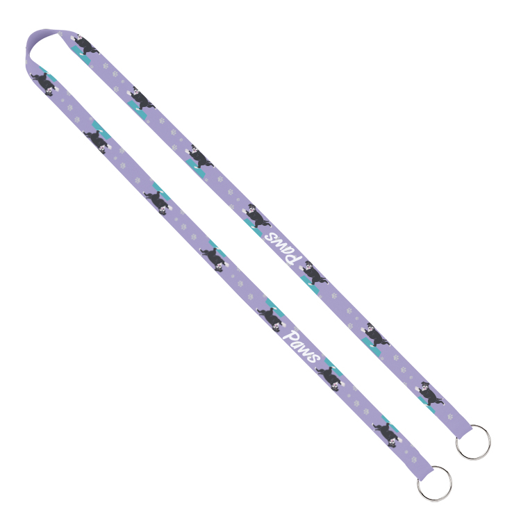 1/2" Sublimated Dual-Sided Lanyard with Double Clips 5