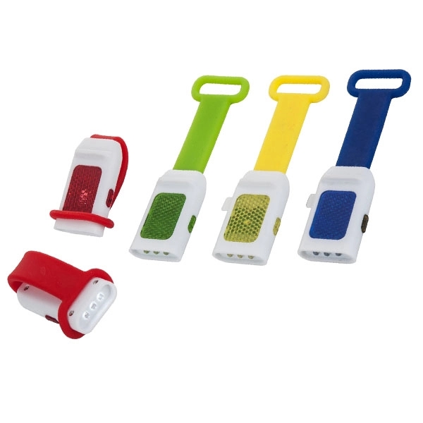 LED Reflective Bicycle Light with Silicone Strap 12