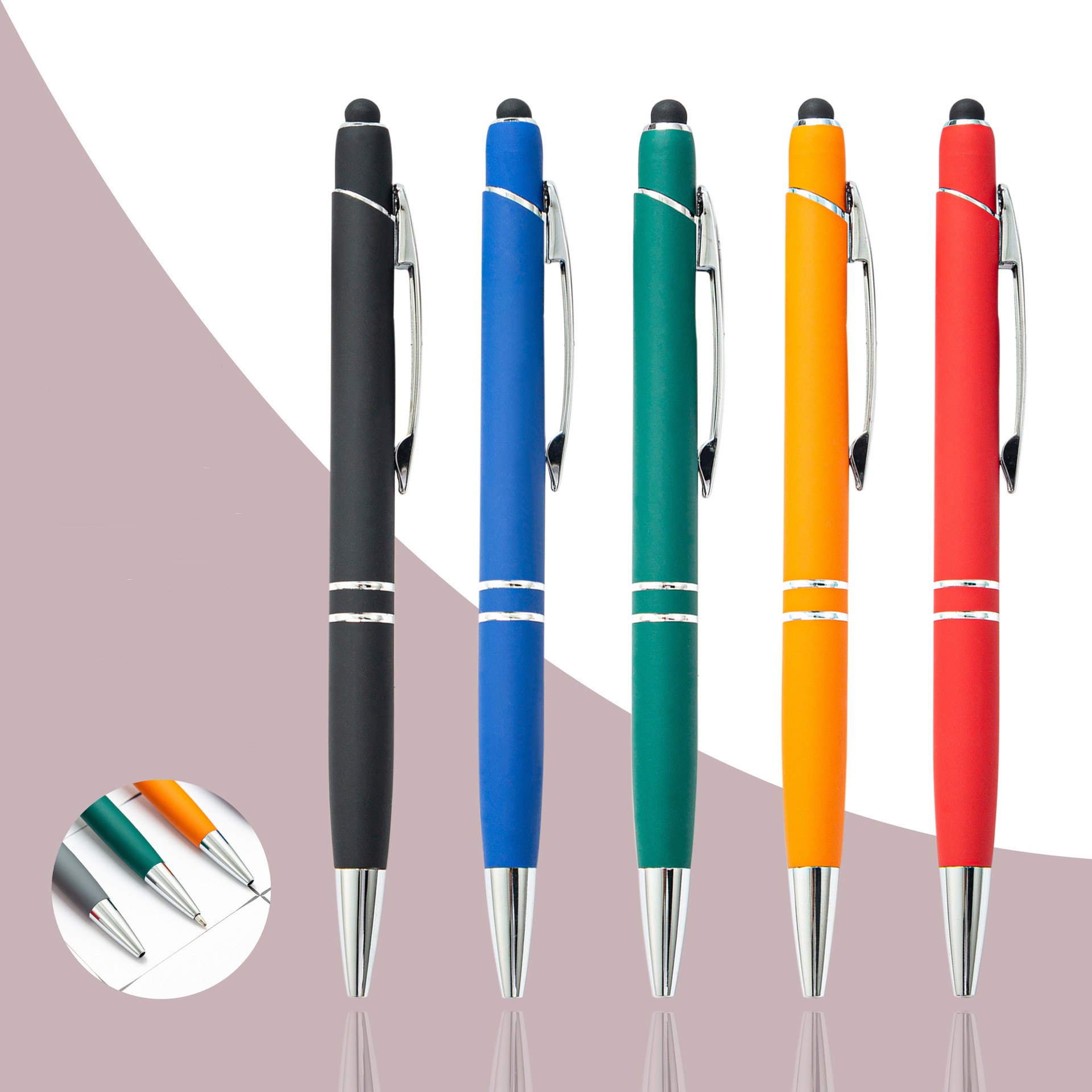 Touch Screen Metal Ballpoint Pen with Stylus 1