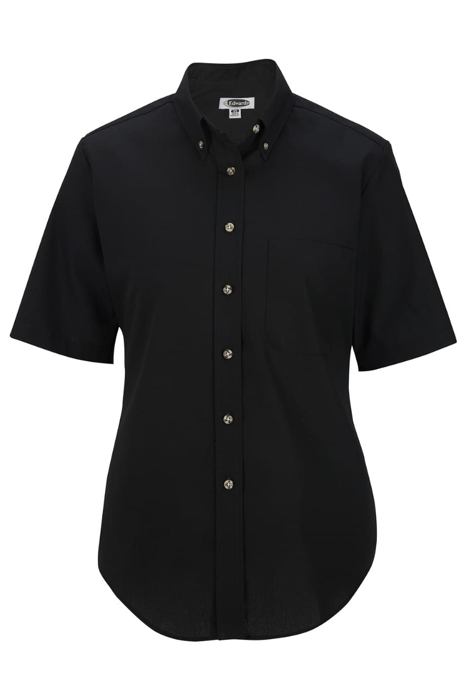 Easy Care Poplin Short Sleeve Ladies Shirt